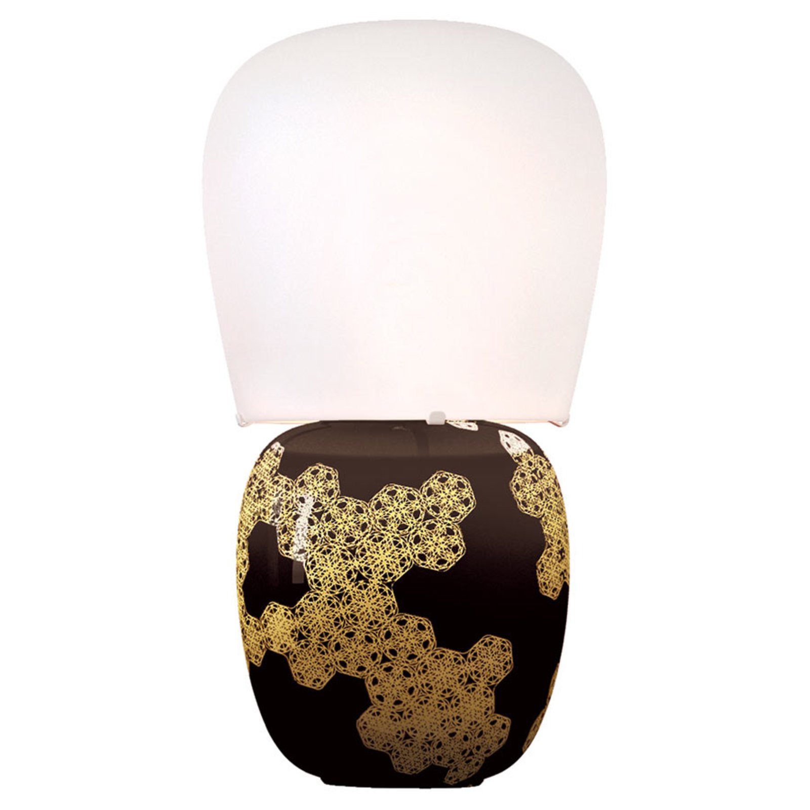 Hive - lampada da tavolo in ceramica, nera