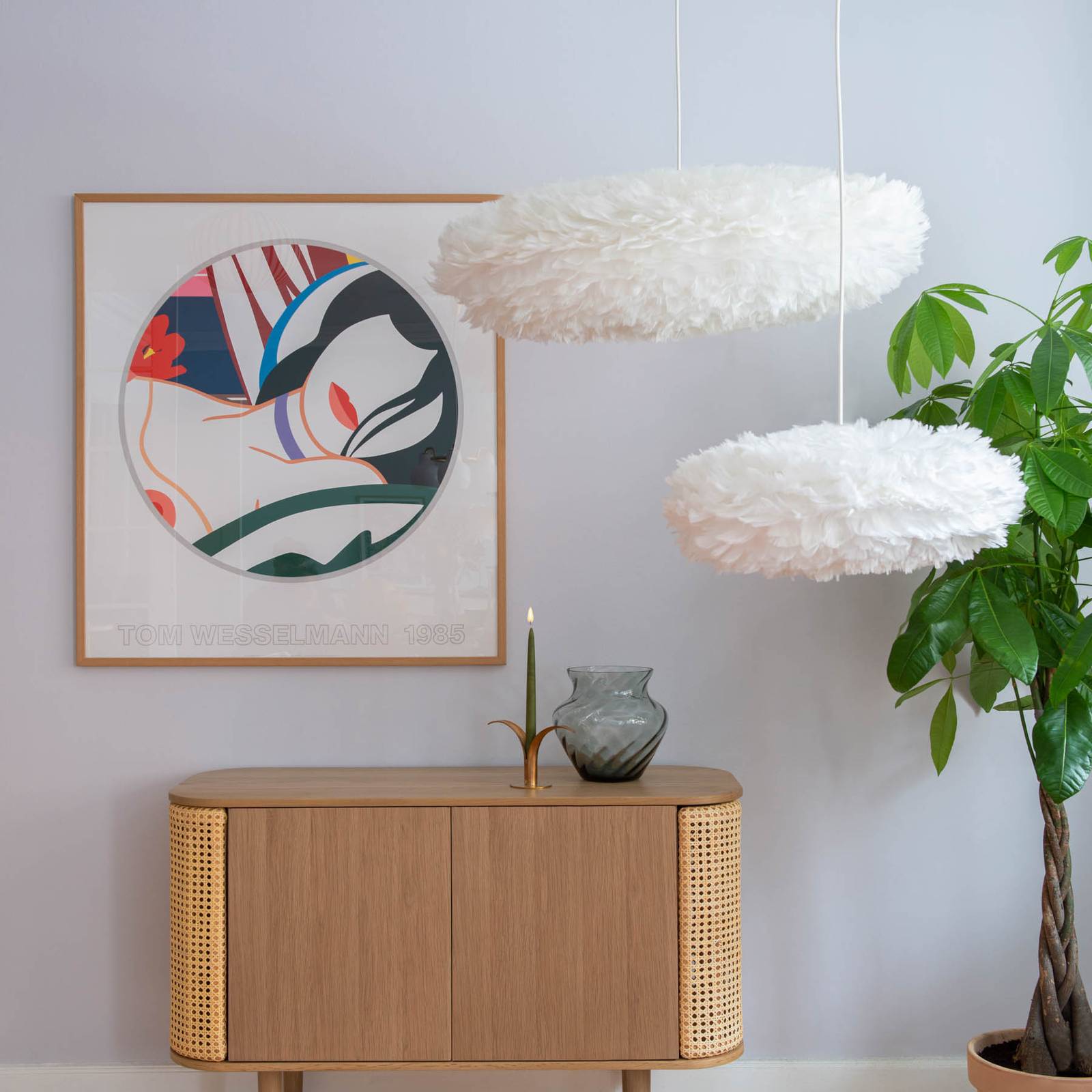 UMAGE Eos Esther Medium lampa wisząca, biały/biały