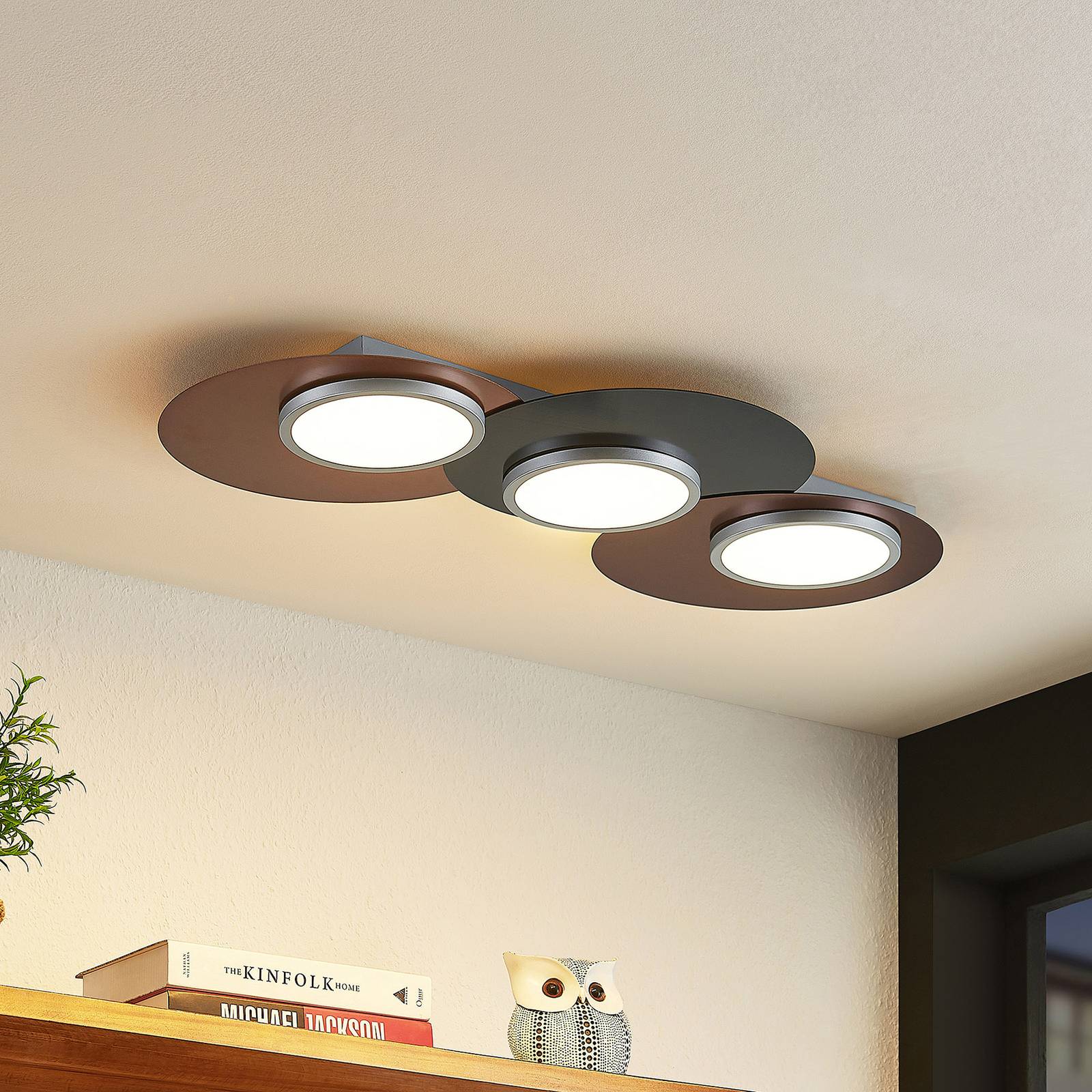 Lindby Enavi LED-Deckenleuchte, dreiflammig