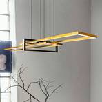 Salinas LED-es függőlámpa, sárgaréz színű, fém, 110 cm hosszú