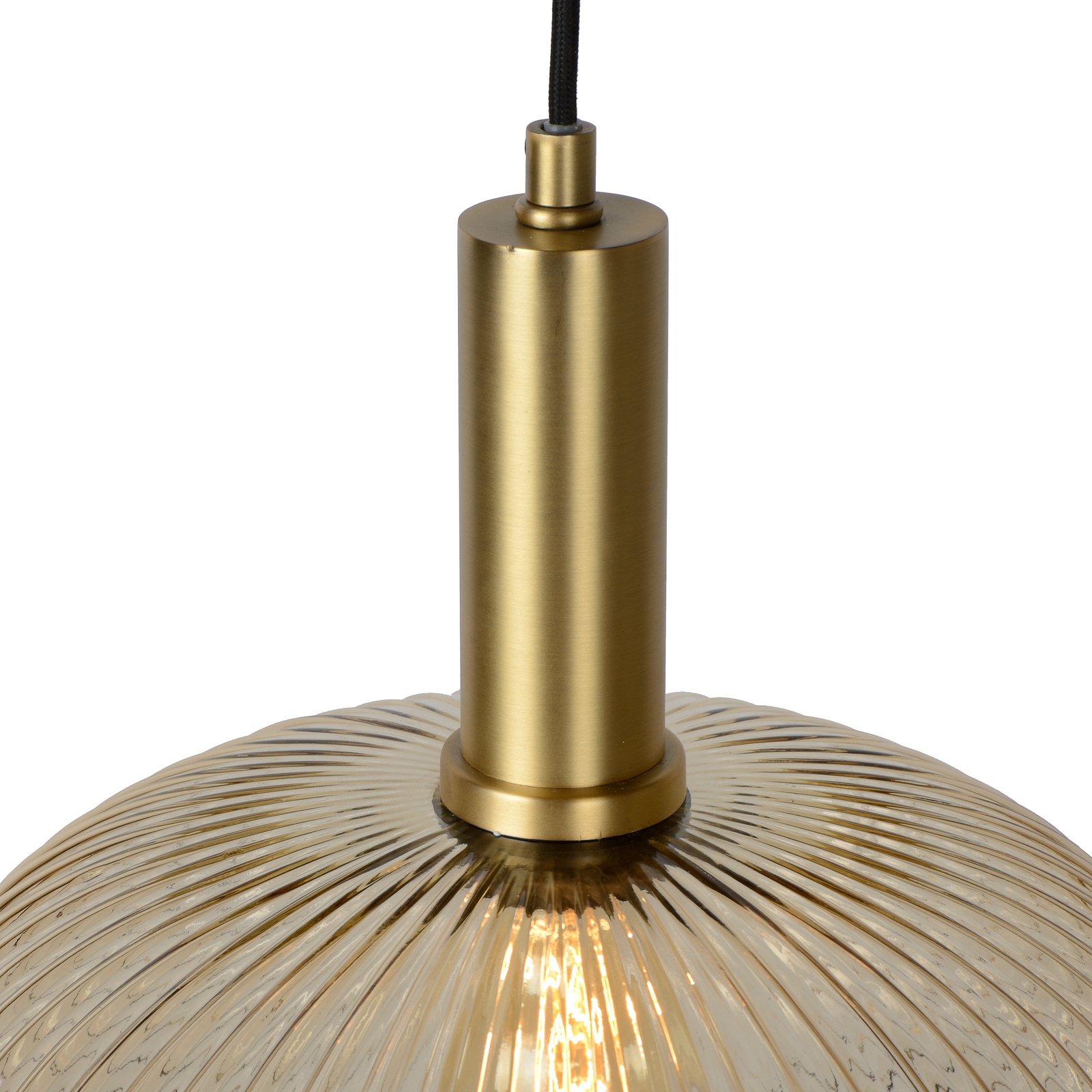 Maloto lampă suspendată sticlă, Ø 30cm, chihlimbar
