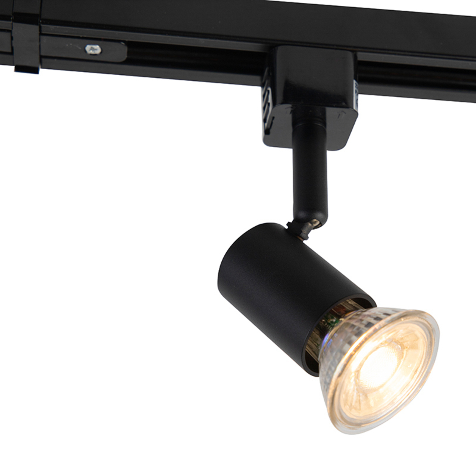 Jeany track lighting system, 5-bulb, black