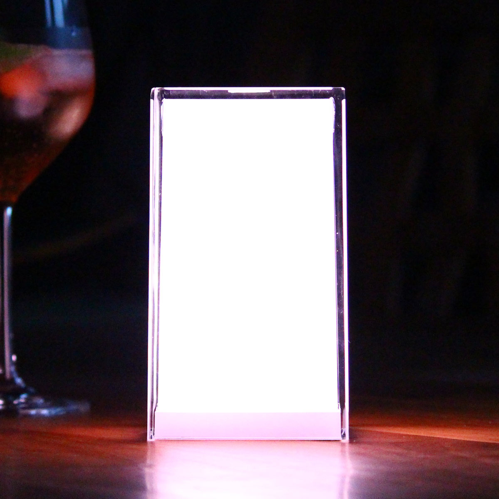 Bærbar bordlampe Cub, app-kontrollerbar, RGBW