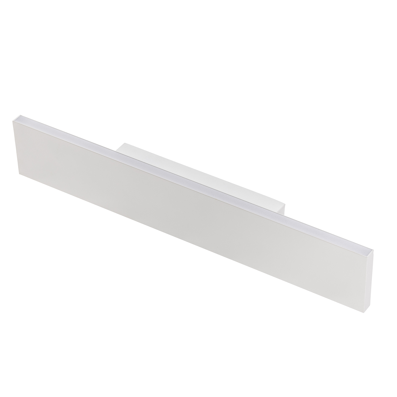 Aplique de pared LED Concha 47 cm, blanco