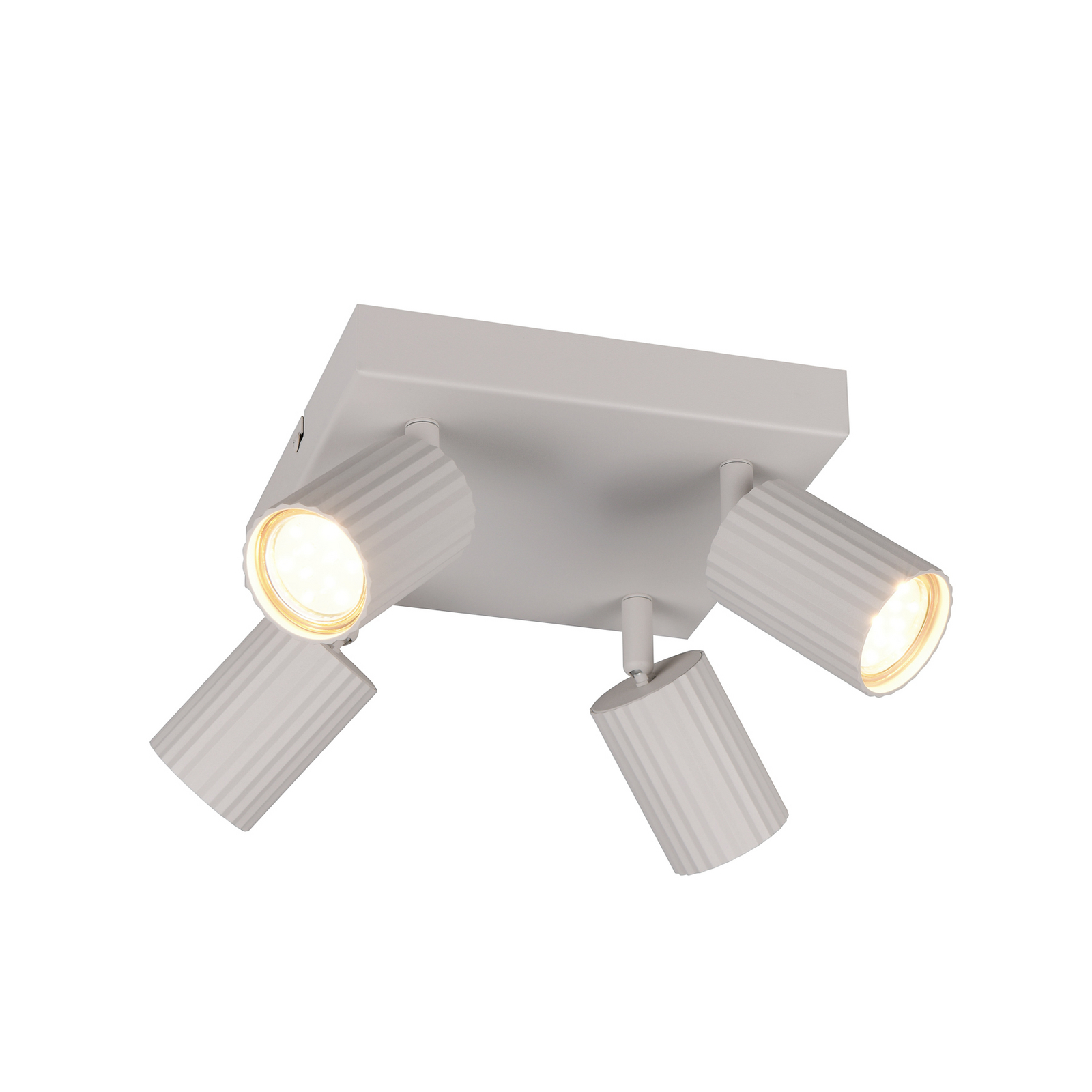 Stropni žaromet Soka, svetlo siva, dolžina 20 cm, kovina, 4-krilni. Stropni žaromet Soka, svetlo siva, dolžina 20 cm, kovina, 4-krilni.