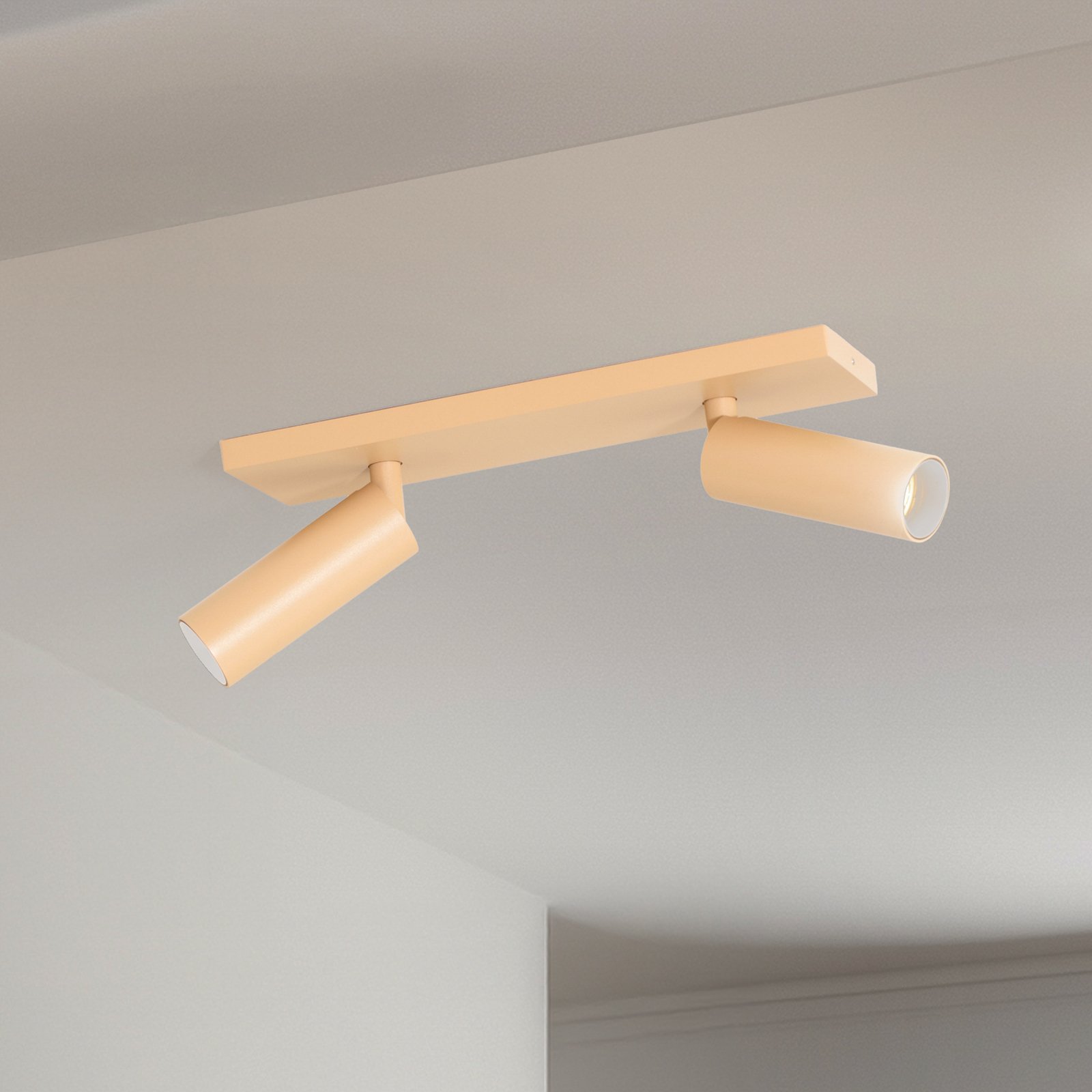 Arcchio takspotlight Brinja Slim, brun, 2 lampor, GU10 MR11