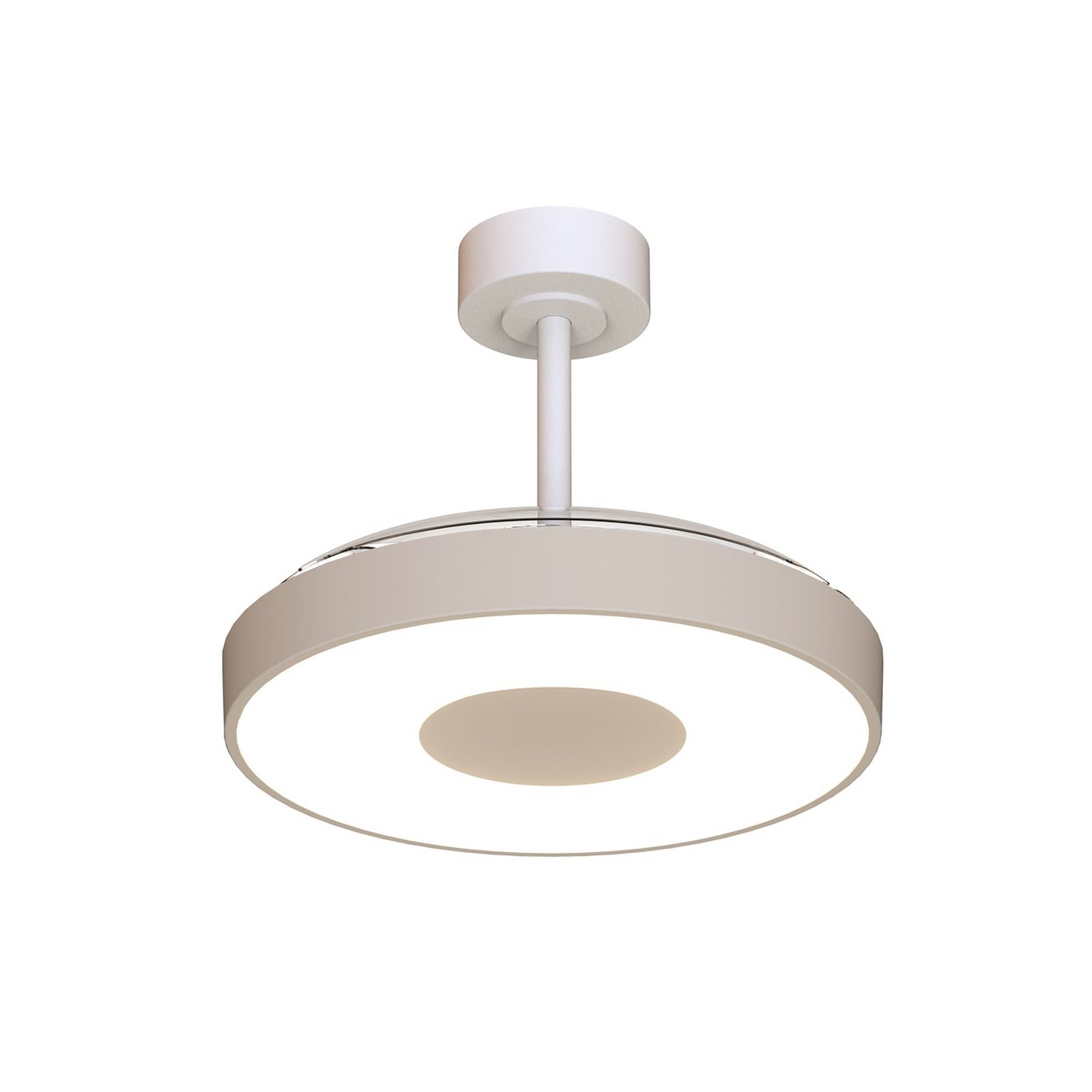 Ventilador de techo LED inteligente Coin, beige/blanco, CC, silencioso, CCT Ventilador de techo LED inteligente Coin, beige/blanco, CC, silencioso, CCT