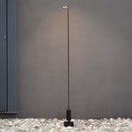 Luceplan LED-Wegelampe Flia, 120cm hoch, schwarz, Kunststoff
