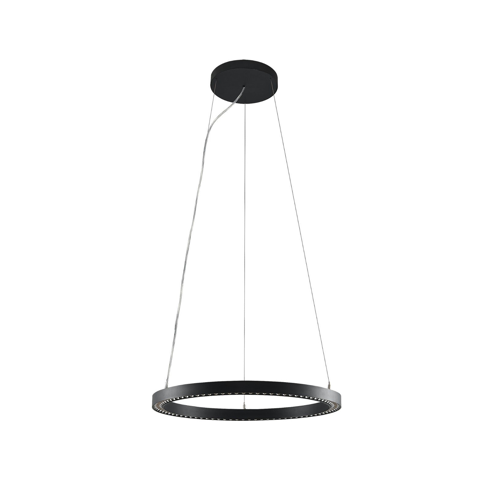 Molto Luce Suspension LED Perfora Pro, noir, Ø 60,5 cm