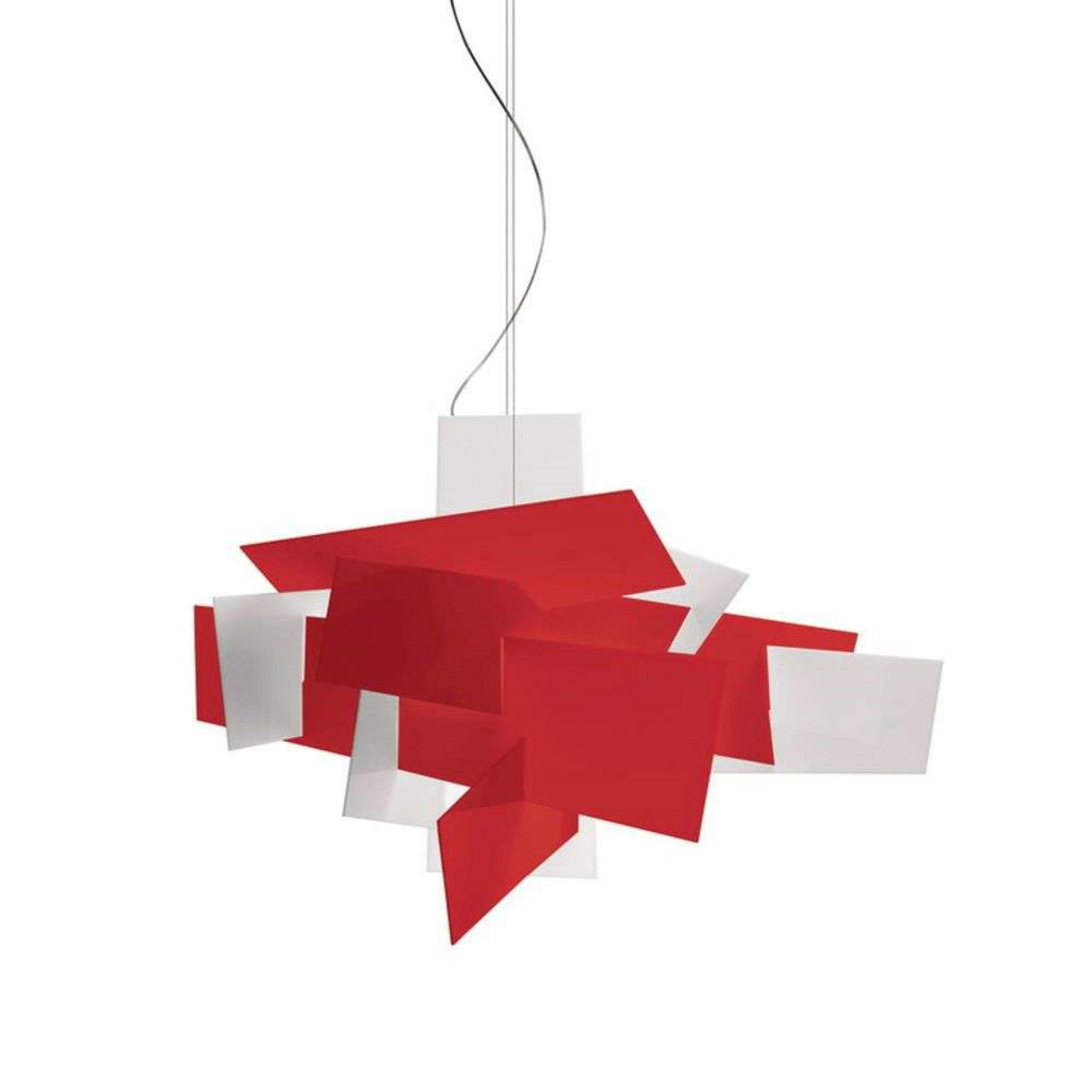 Big Bang LED Large Pendelleuchte Dimmbar Rot - Foscarini
