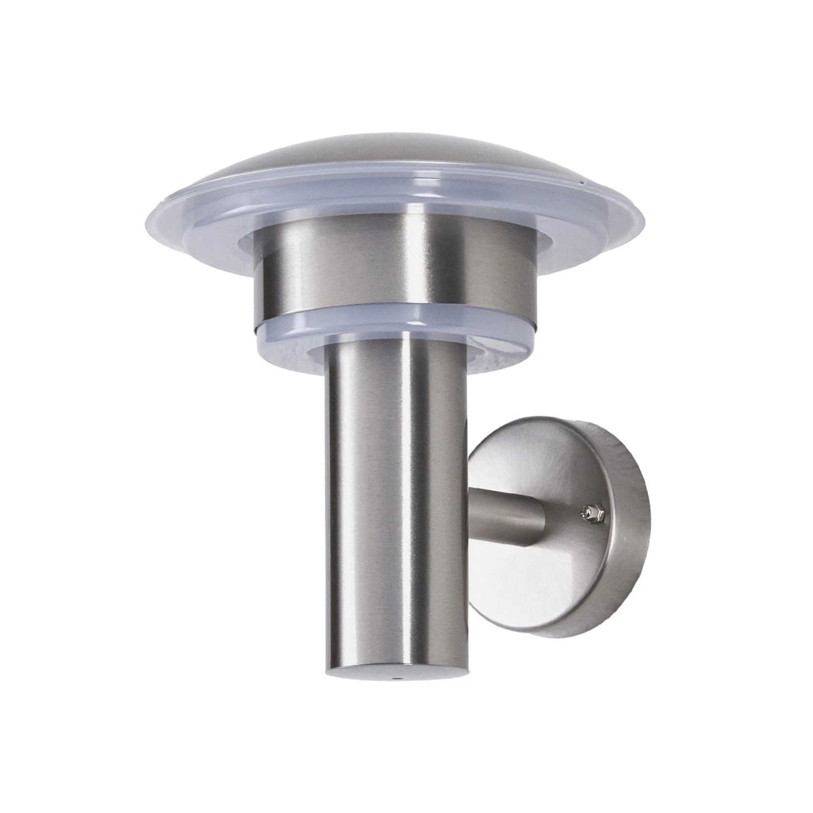 Lindby LED φωτιστικό τοίχου εξωτερικού χώρου Lillie, ύψος 19 cm, ανοξείδωτο