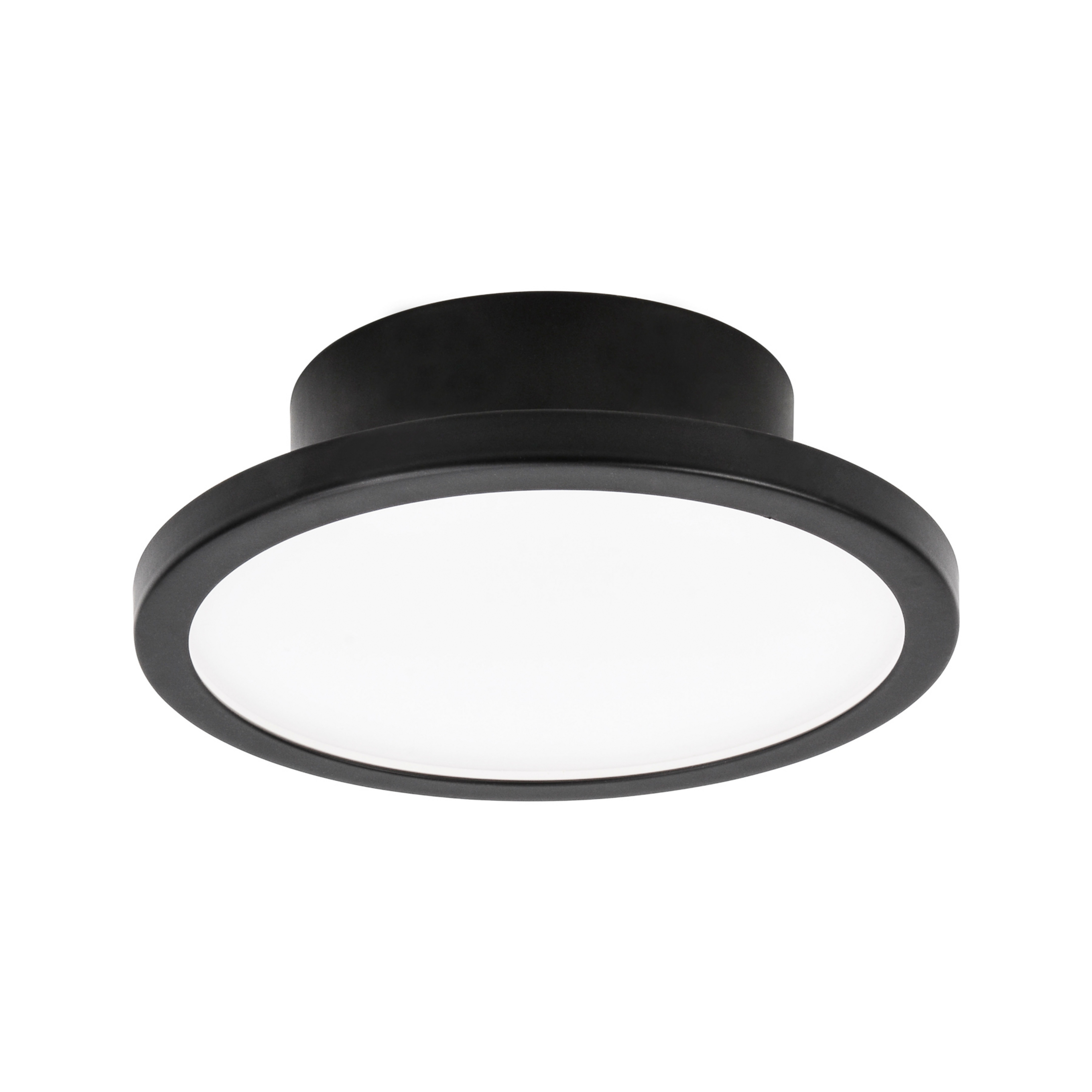 LIGHTME LED φωτιστικό οροφής Aqua Ø 14.7cm μαύρο