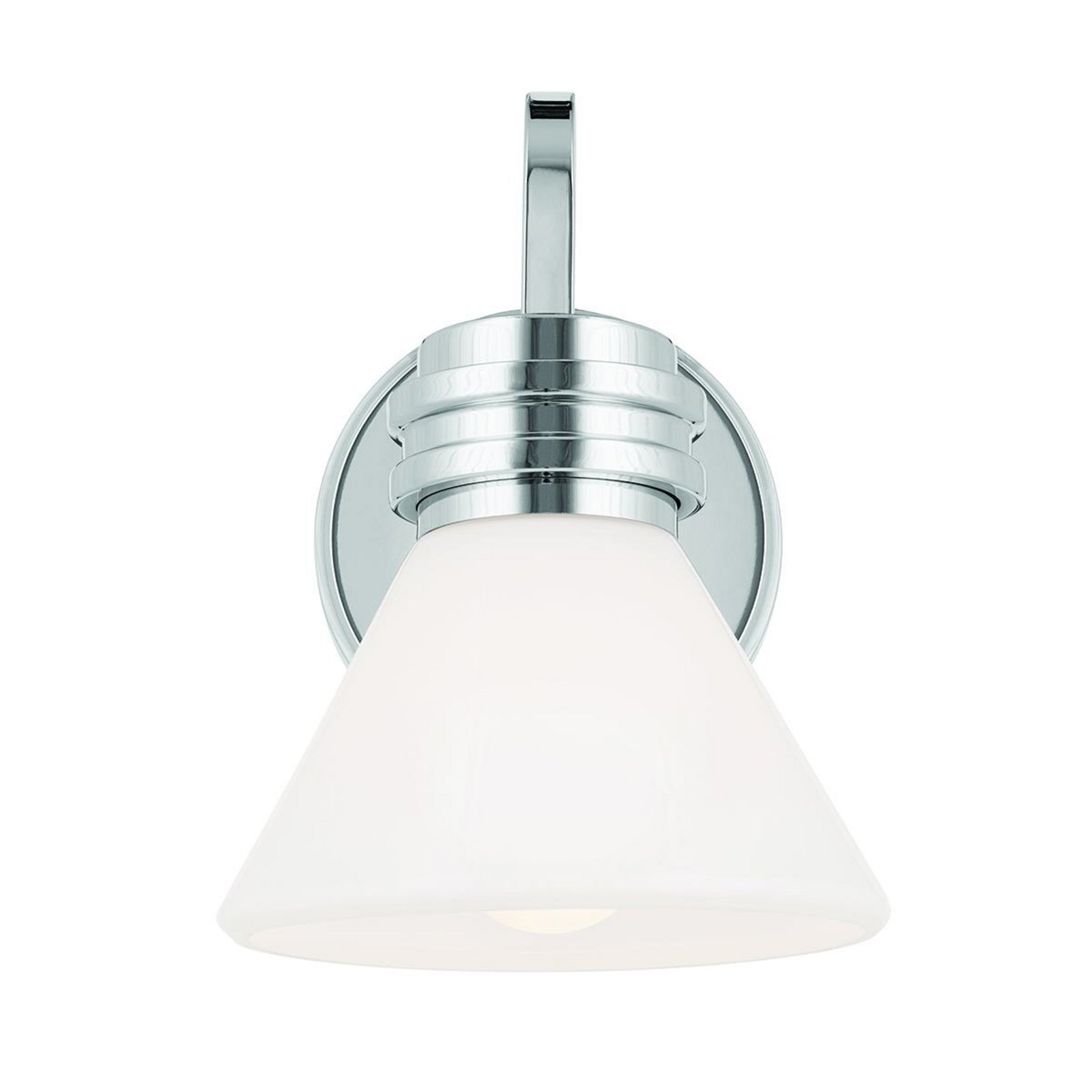 Aplique de pared Farum 1, color cromo, acero, cristal, G9