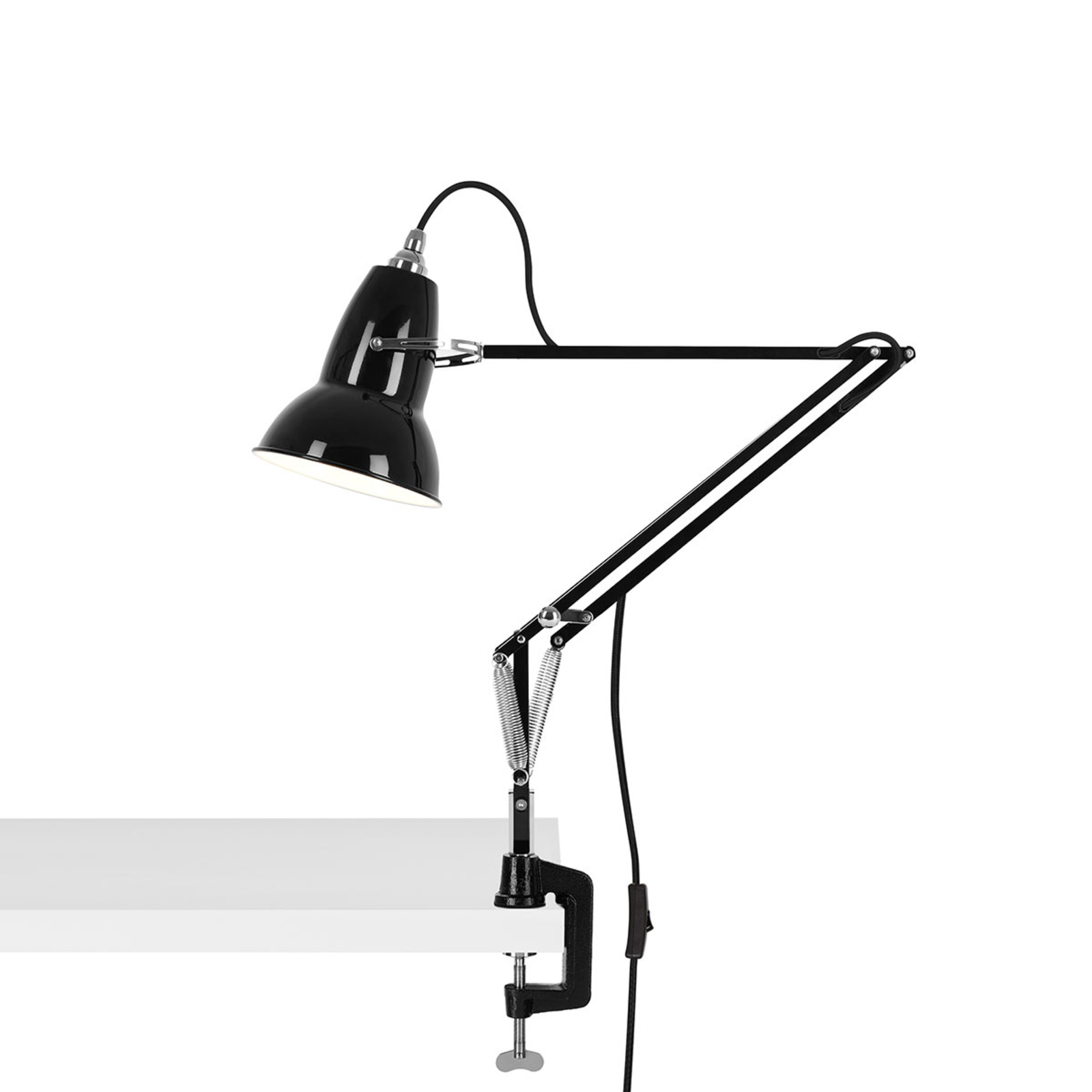 "Anglepoise Original 1227 clamp" stalinė lempa juoda