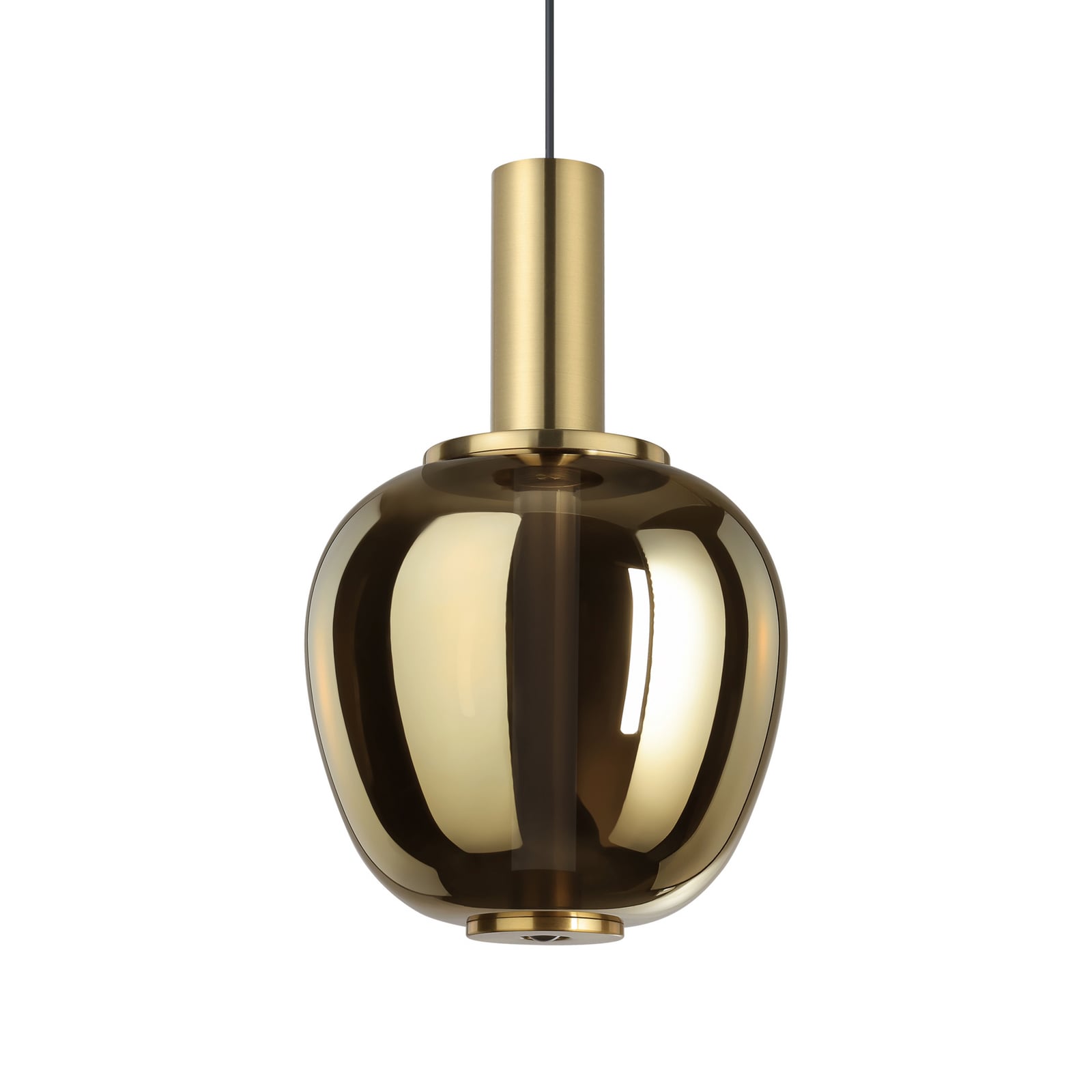 Suspension LED Stars of Light Fruitera dorée Ø 21 cm en verre CCT