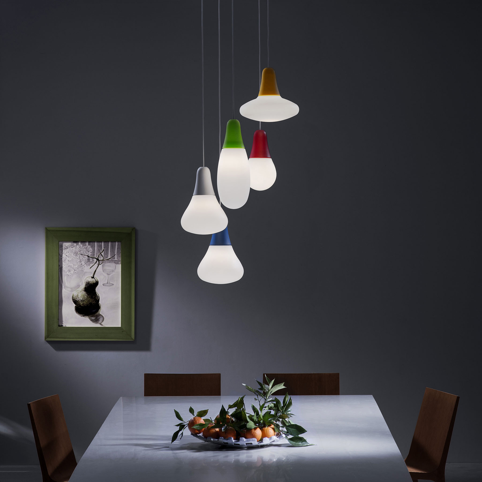 Martinelli Luce Pendelleuchte Ciulifruli, Polyethylen