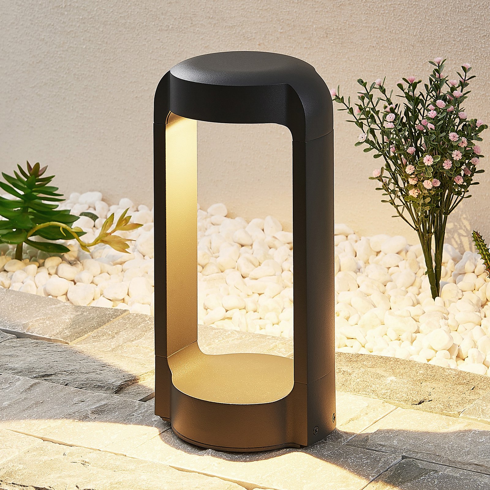 Lucande Habsa LED pillar light, height 30 cm