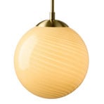 Candeeiro suspenso CANDY BALL creme/latão envelhecido Ø 30 cm - Halo Design