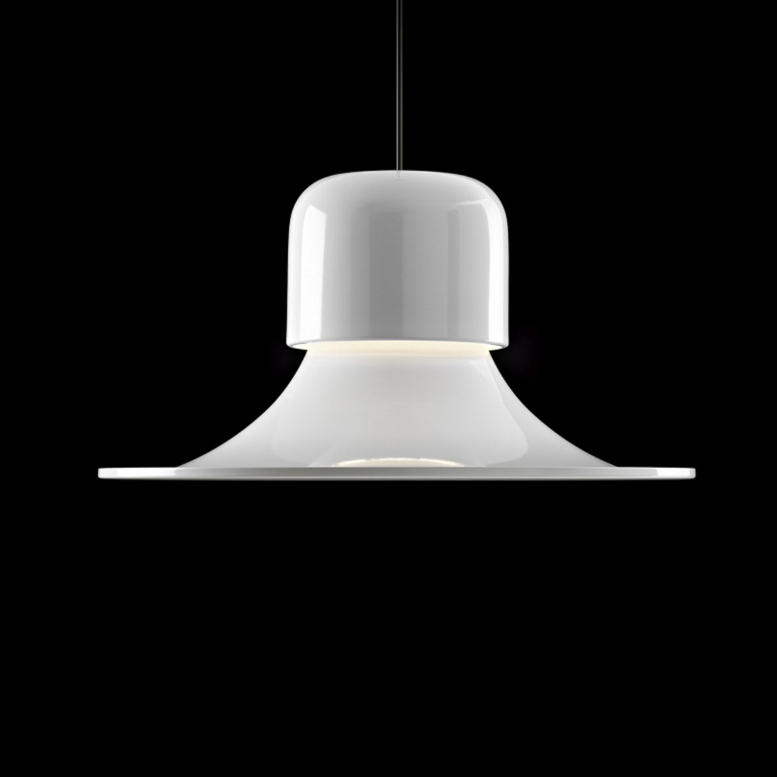 Stilnovo Campana lampă suspendat LED DALI-Push gri