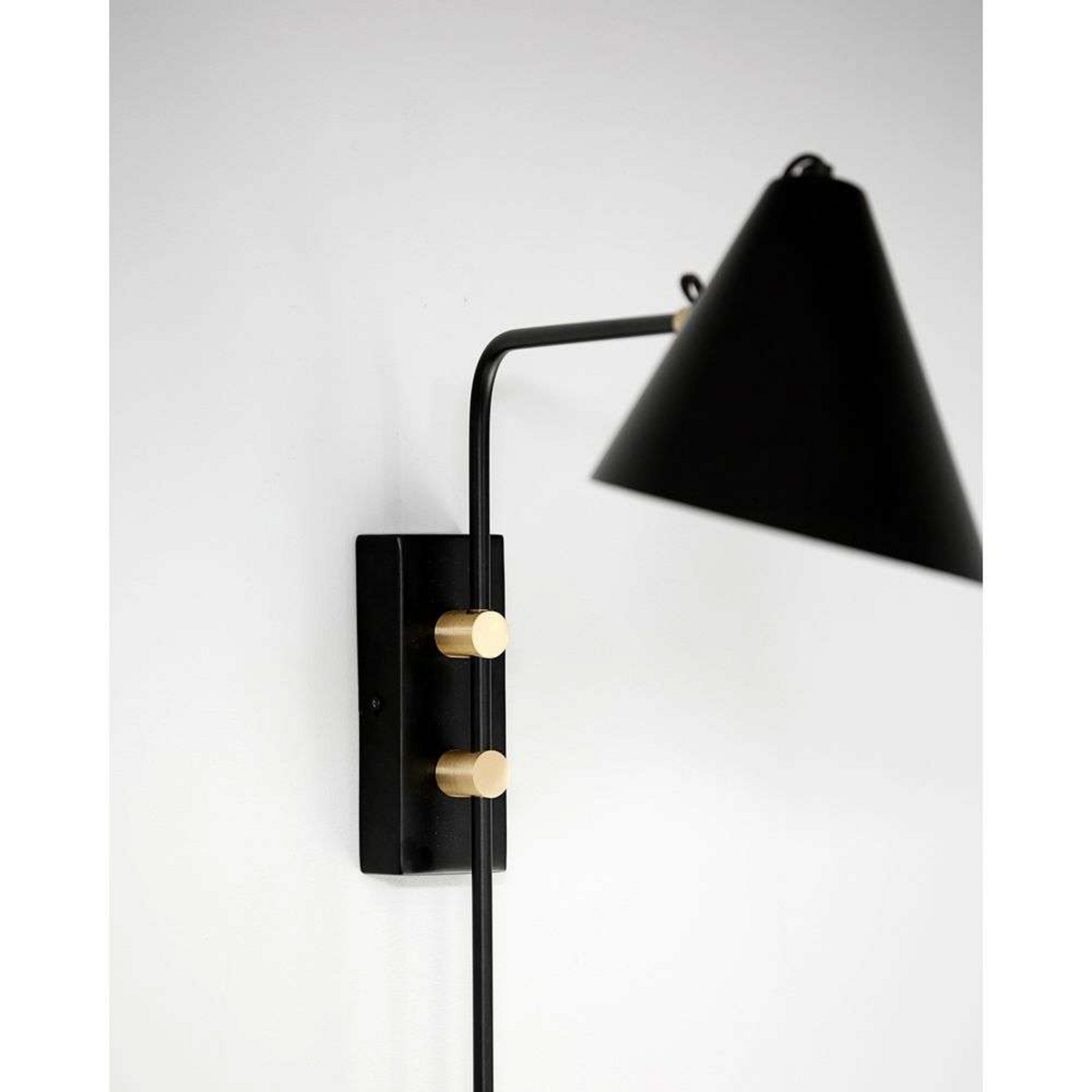 Club Wandleuchten 22cm Schwarz House Doctor - Wohnzimmer - Metall