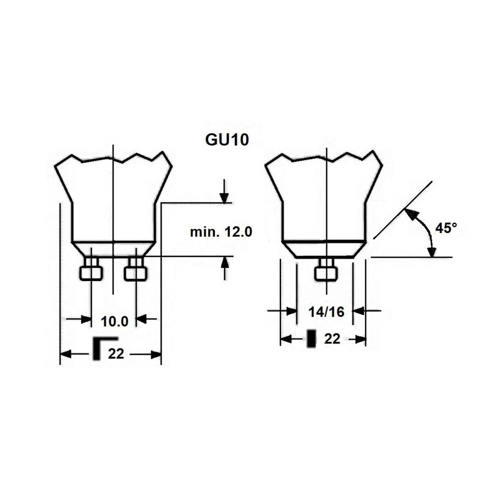 Sylvania LED-lampa SUPERIA RETRO ES50 GU10 4,8 W 940 475 lm dimbar