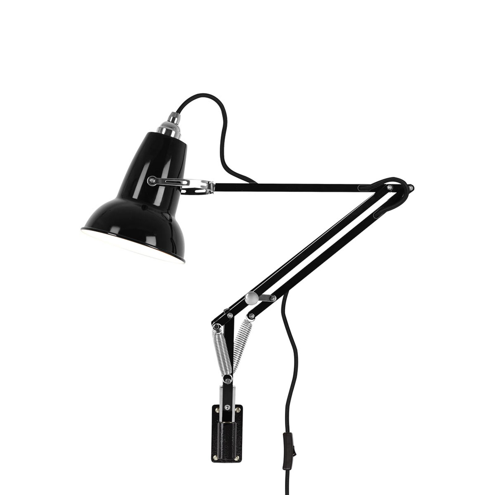 Original 1227 Mini Wandleuchte mit Beschlag Jet Black - Anglepoise