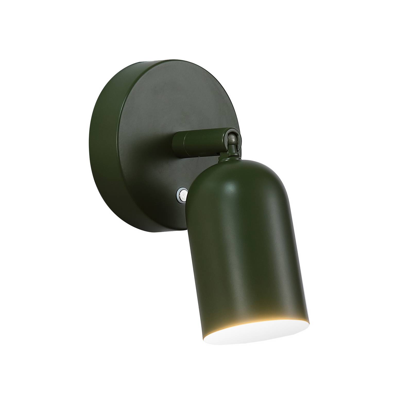 LED-Akku-Wandlampe CONE, dunkelgrün, Breite 10 cm, Metall
