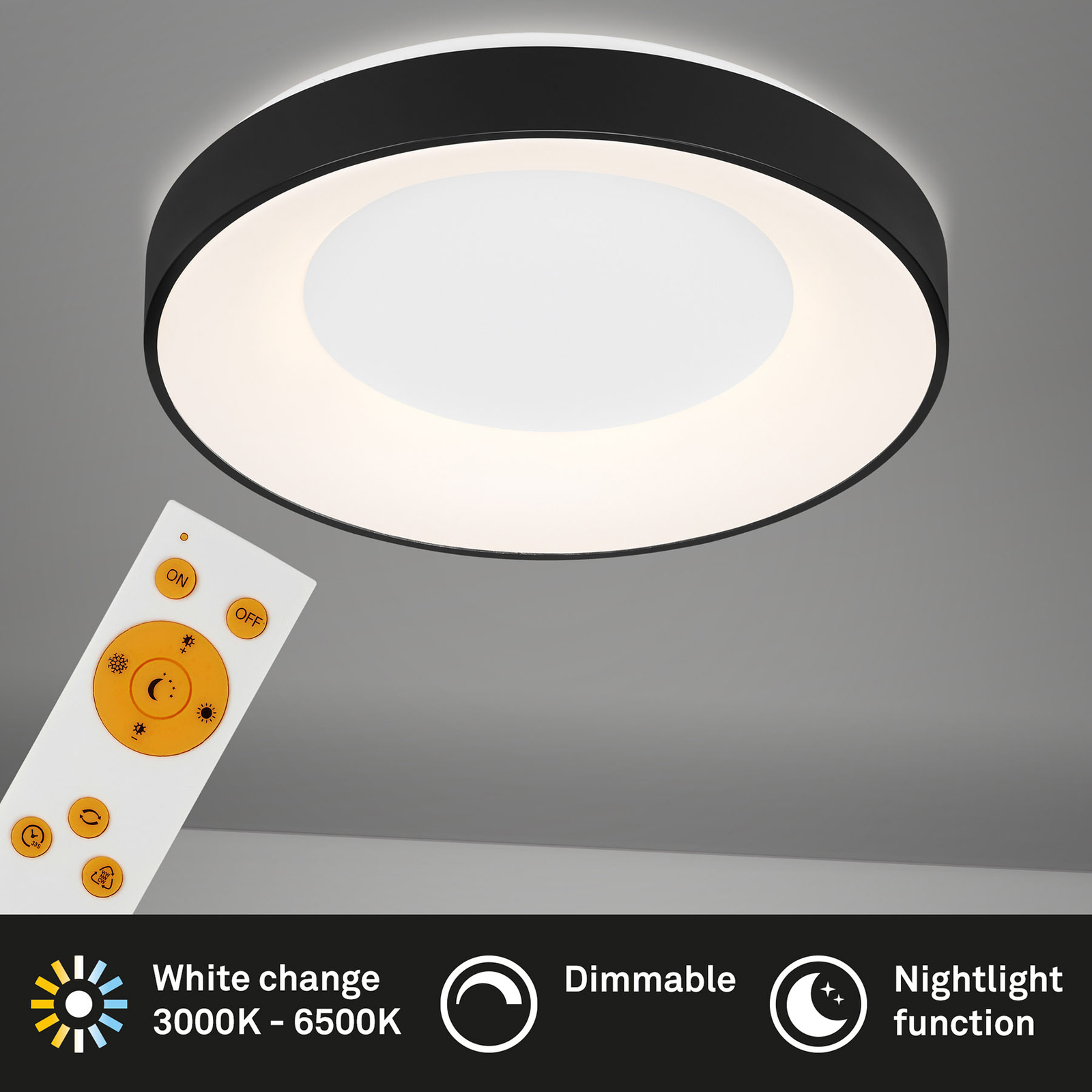 LED-Deckenleuchte Rondo CCT Fernbedienung