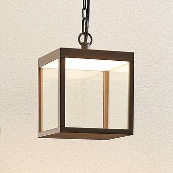 Lampa wisząca zewnętrzna LED Cube, szkło, 18 cm