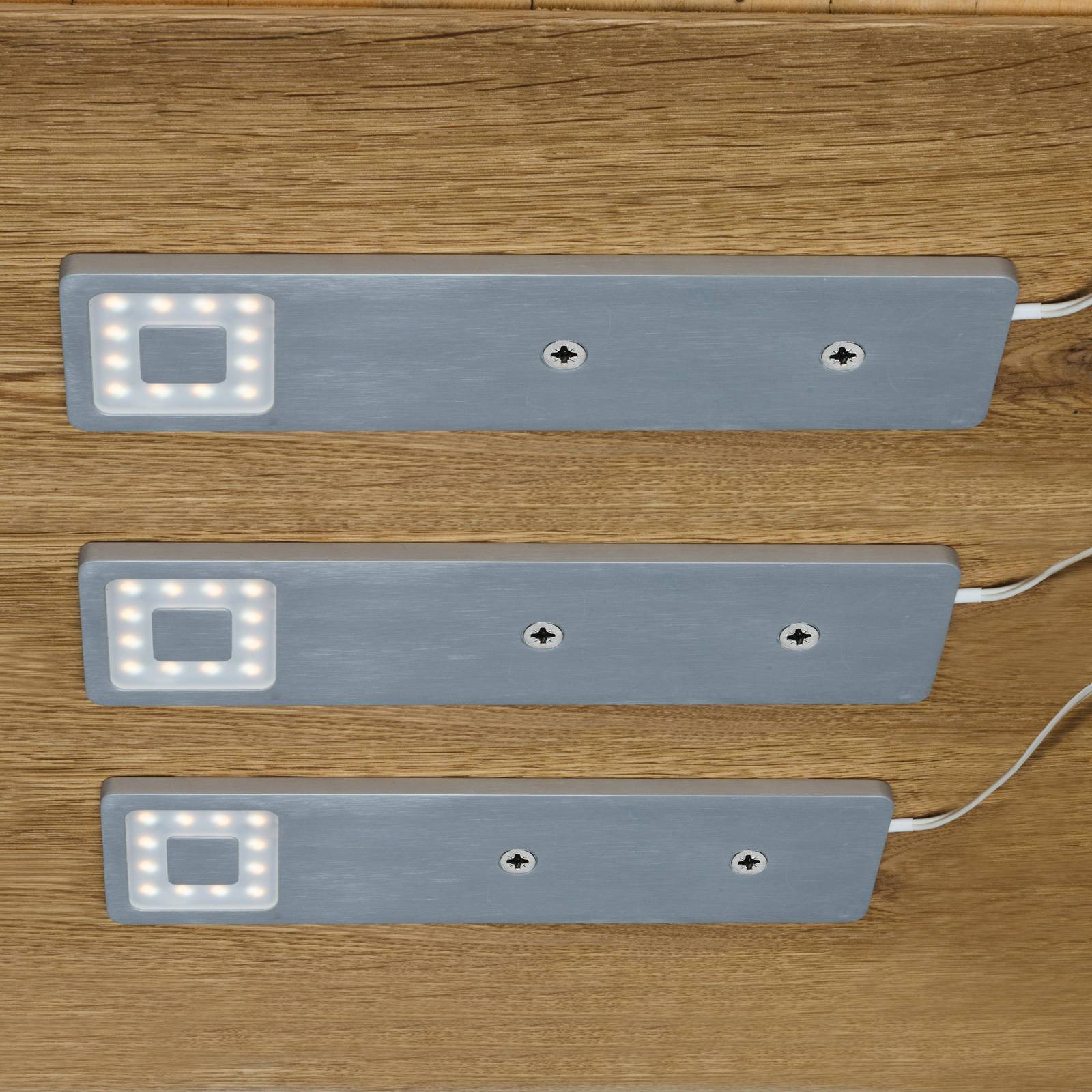 Heitronic LED-bänklampa Cortina 3-pack fjärrkontroll