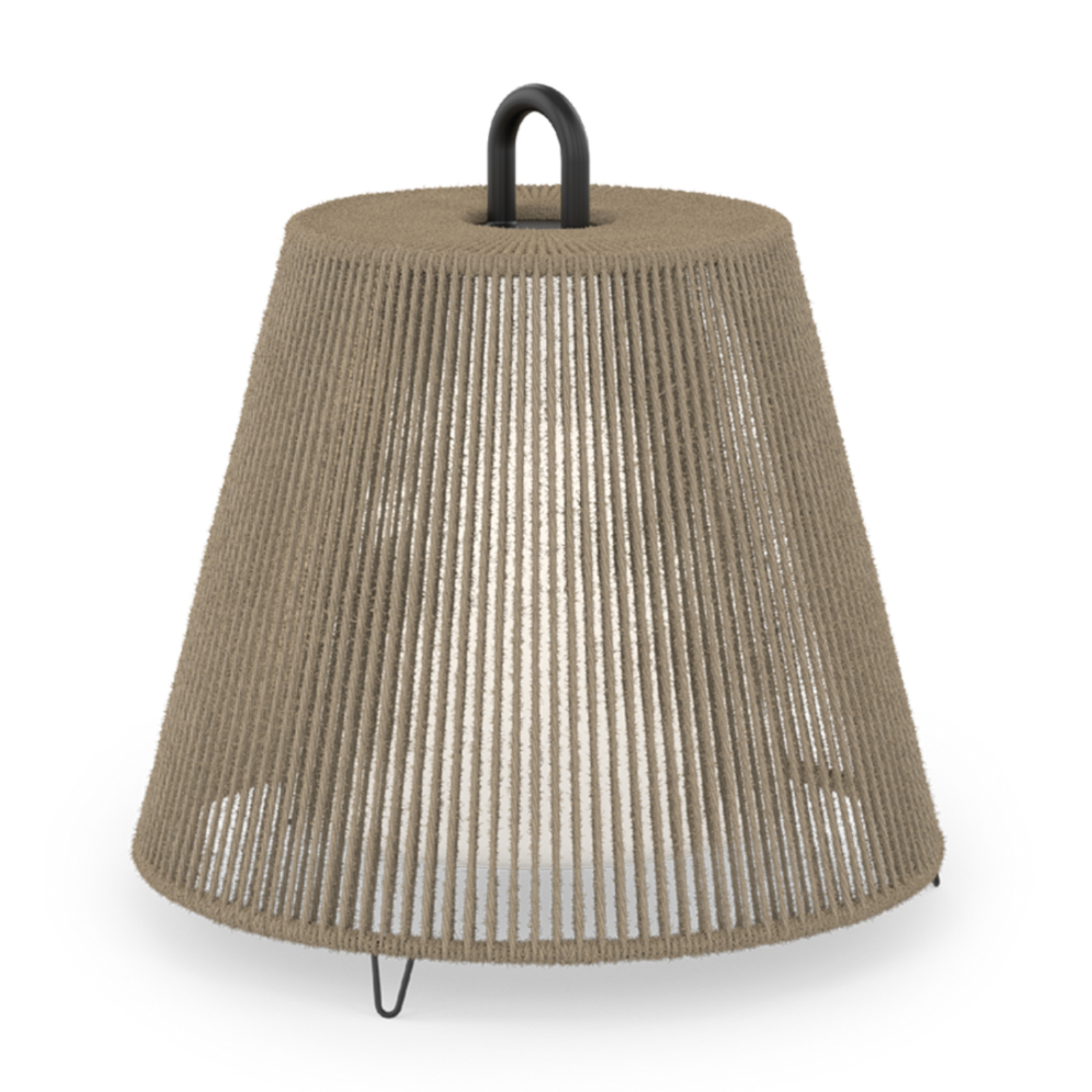 WEVER & DUCRÉ lampskärm Costa 1.0, sand, rep, Ø 39 cm