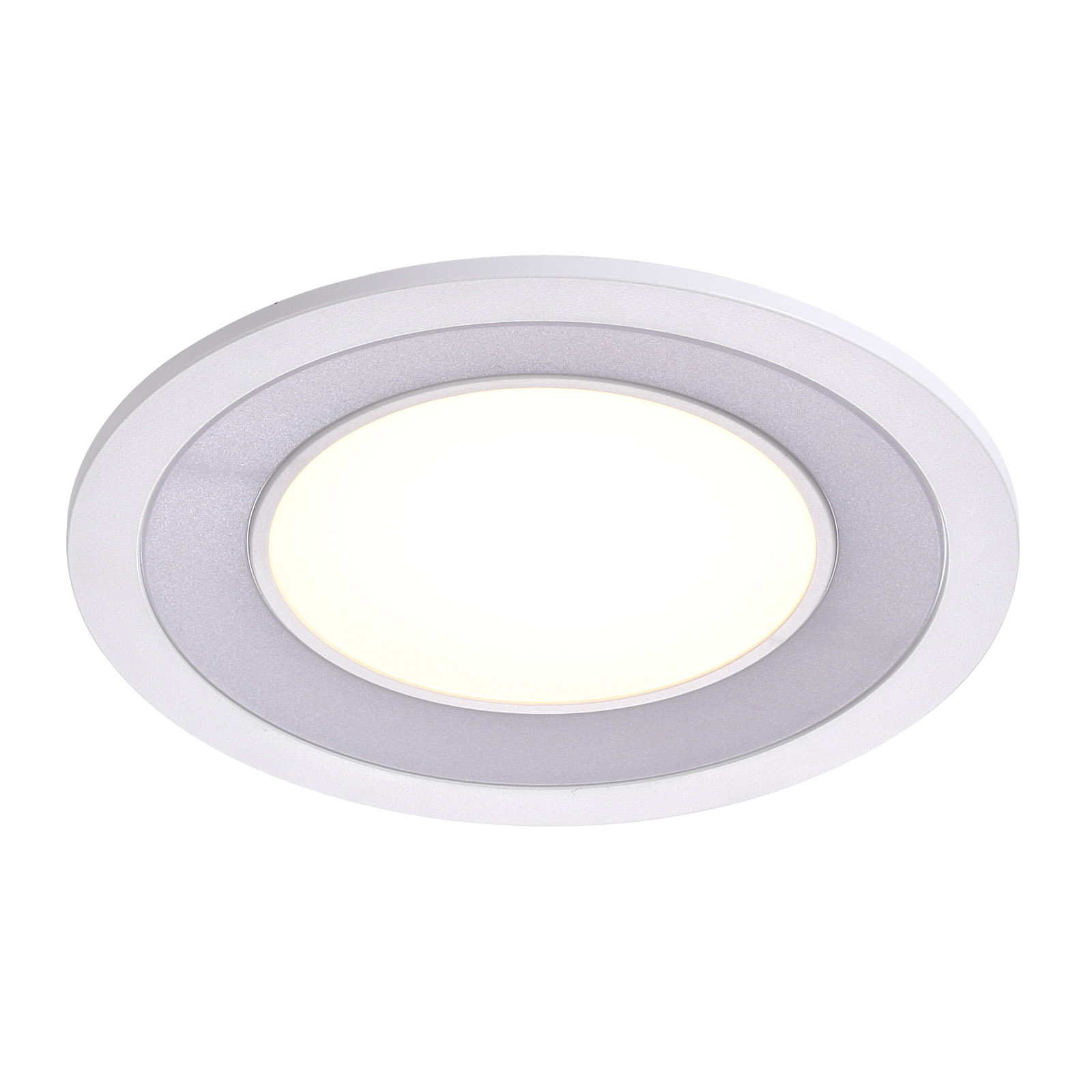 LED įleidžiamas lubų šviestuvas "Clyde", šiltai baltas, Ø 15 cm