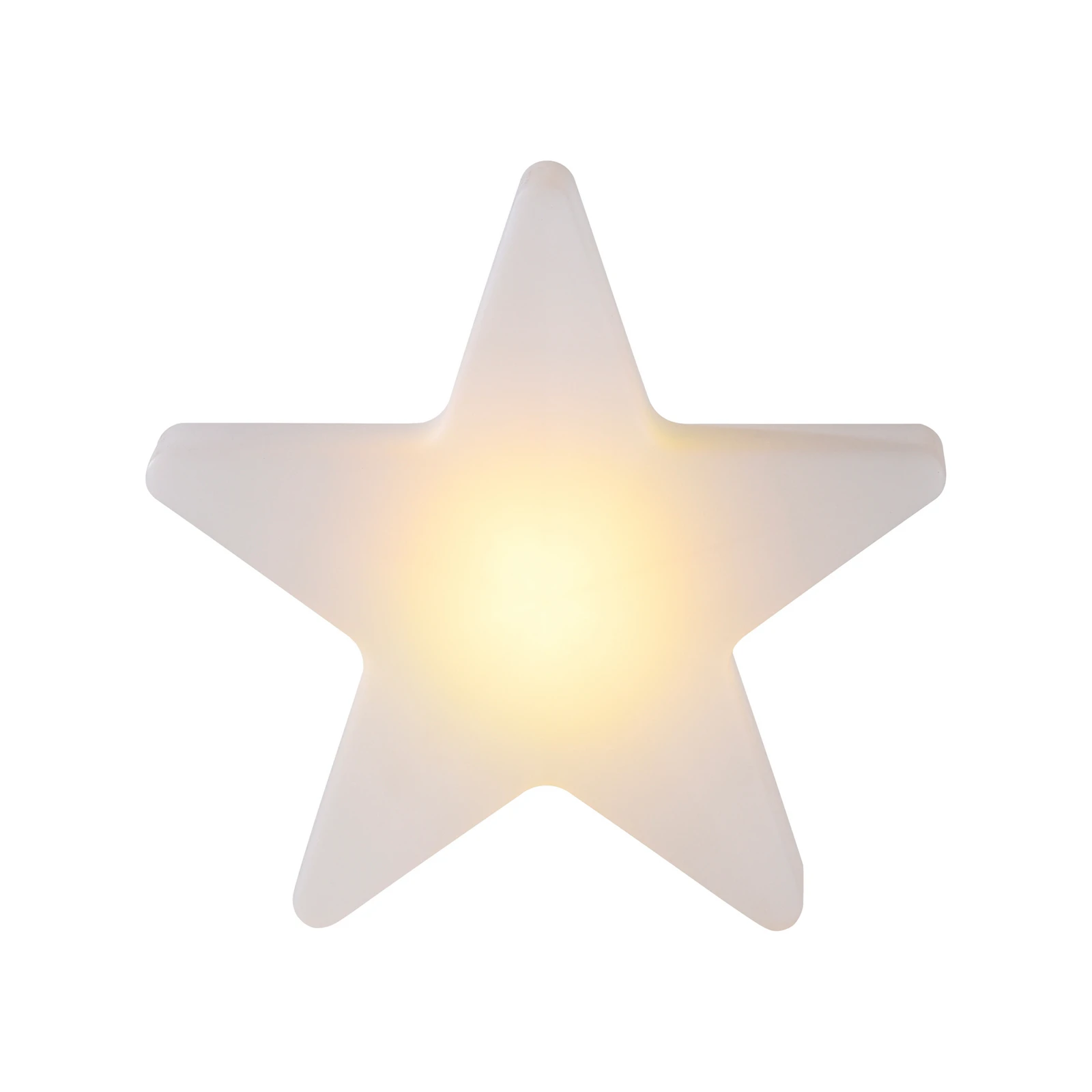 LED-Akku-Dekoleuchte Star, H. 39,5 cm, IP44, weiß, RGBW