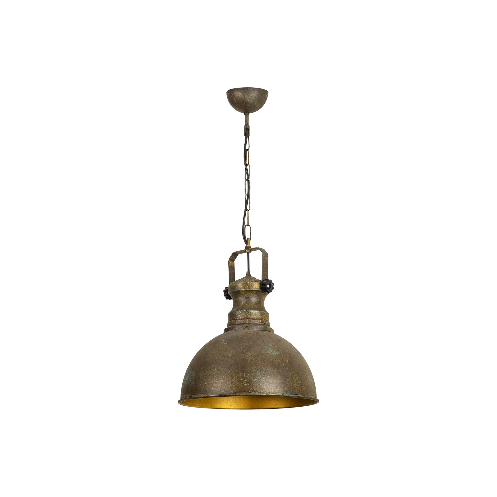 Lámpara colgante Saglam 3710 1 luz Ø31cm oro envejecido