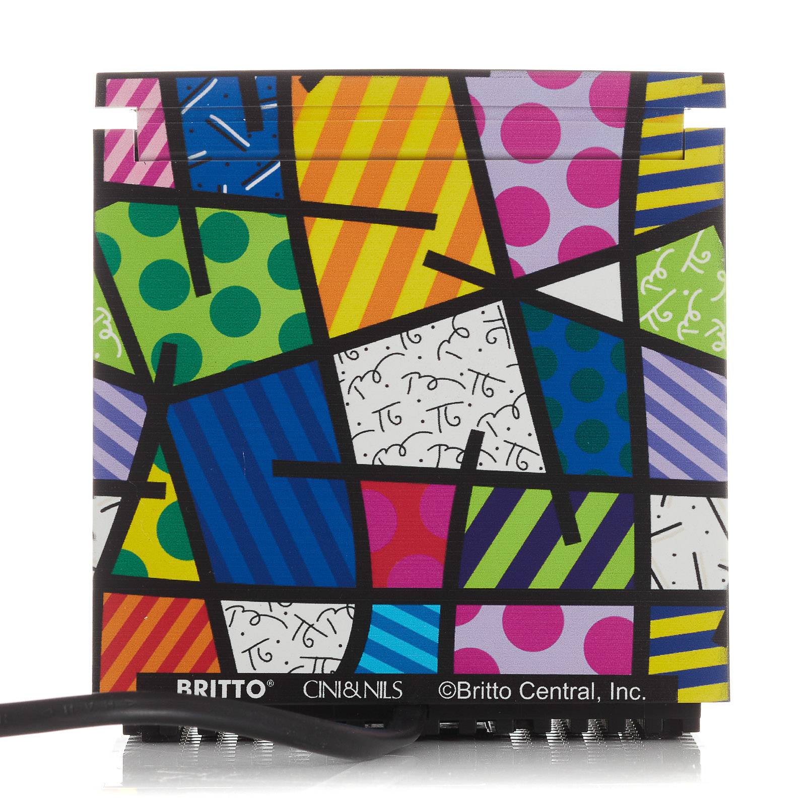 Cini&Nils Cuboluce lampe table LED Britto graphic