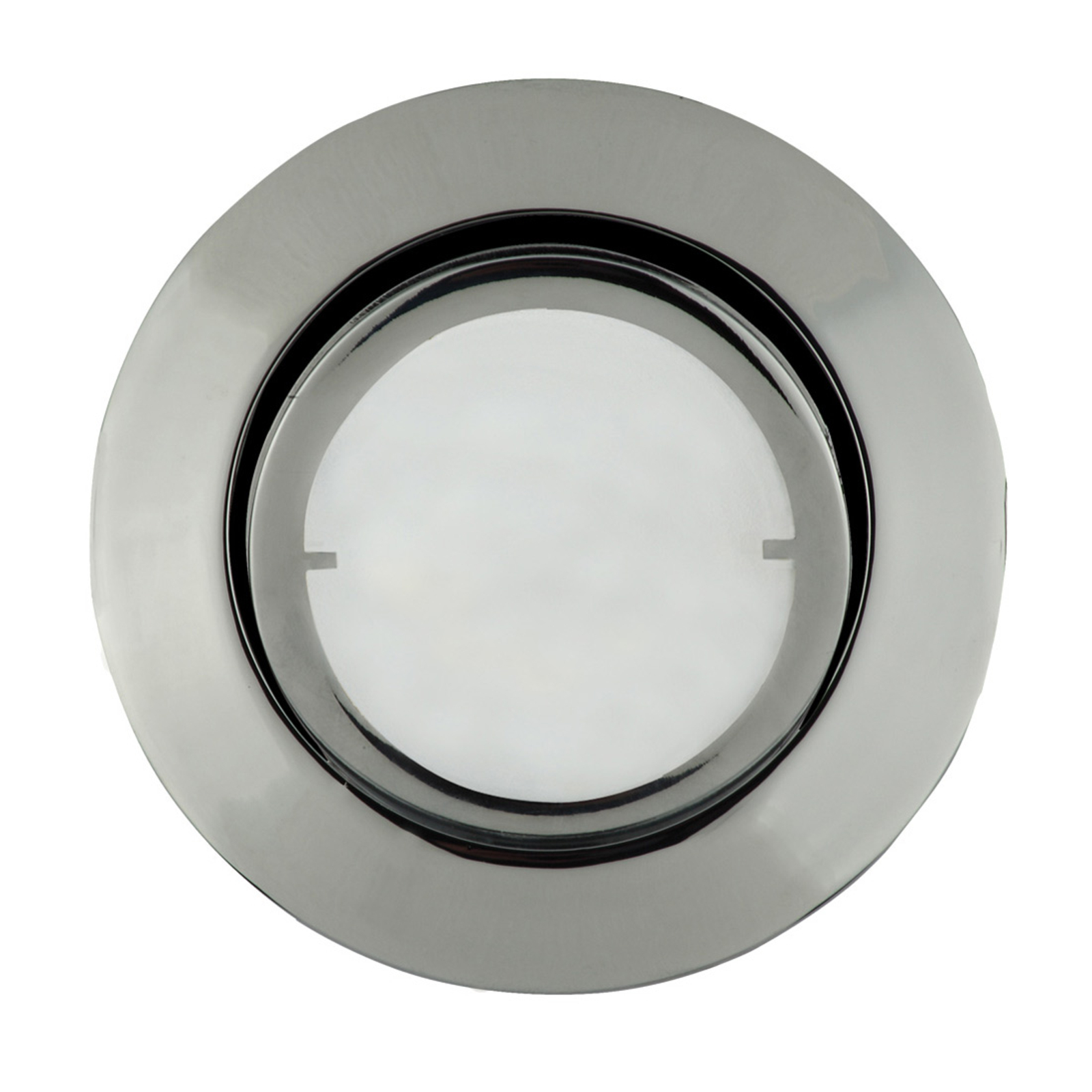 Busch Round LED recessed light Joanie, chrome, for Living / Dining Room, metal, 9 W, energy efficiency: A+