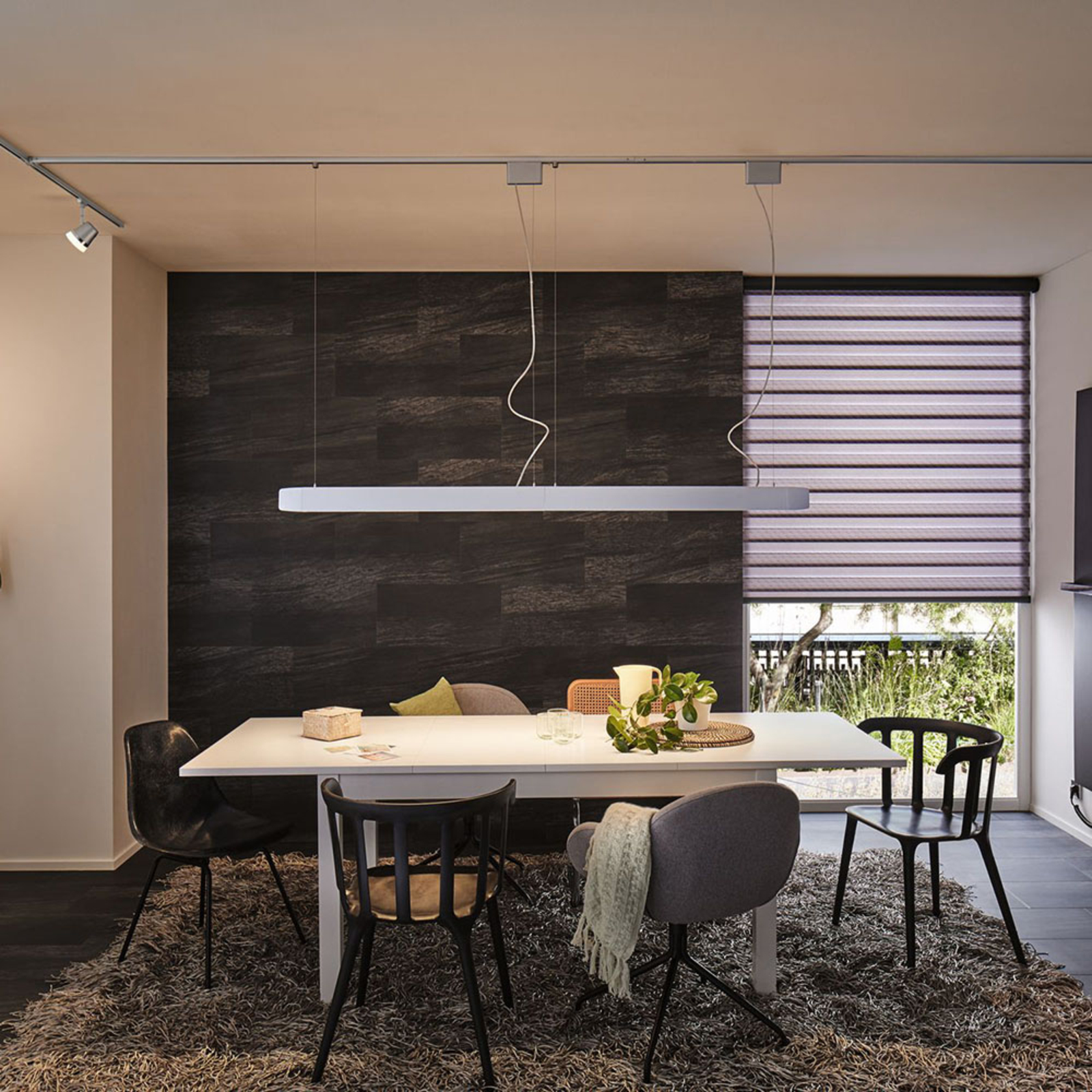 Paulmann URail Barre pendant lamp chrome, linkable, for Living / Dining Room, aluminium, GU10, 10 W, energy efficiency: A++, L: 96 cm, W: 7 cm, H: 8 cm