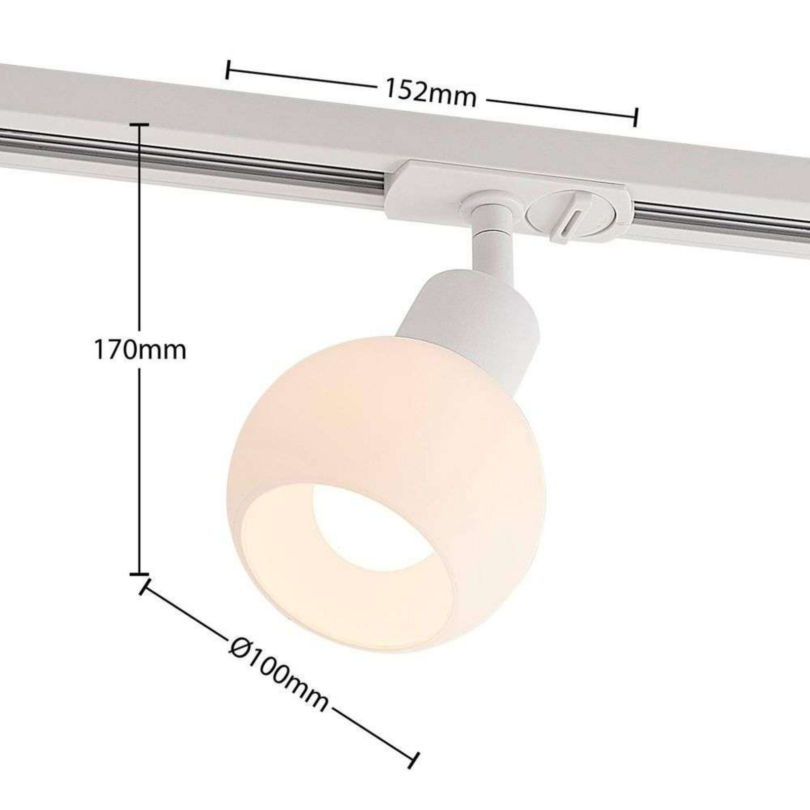 Linaro Round Trilho de luz E14 Branco - Lindby