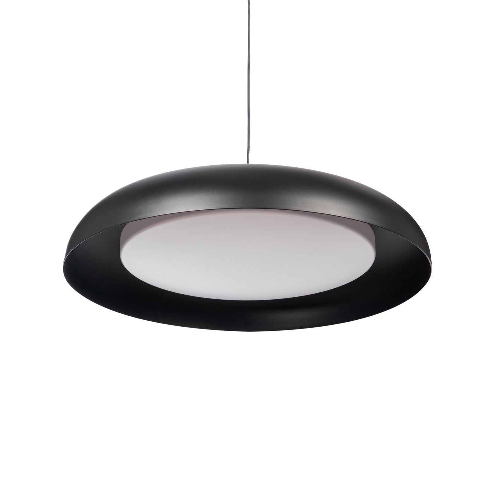 Florie LED-hængelampe, sort, metal, Ø 40 cm – Lindby