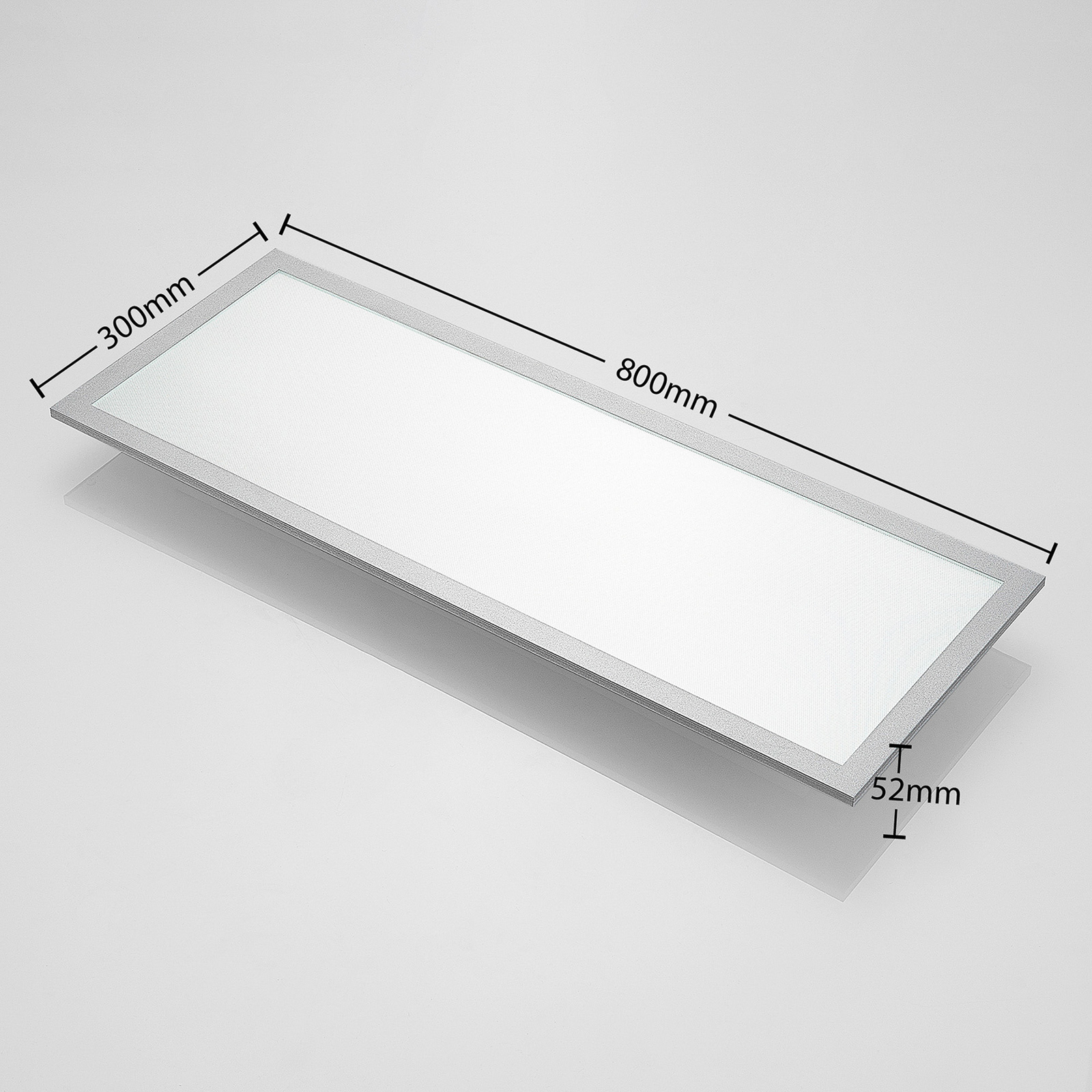 Arcchio LED panel Lyndra, 80 cm, silver, aluminium, dimmable, CCT