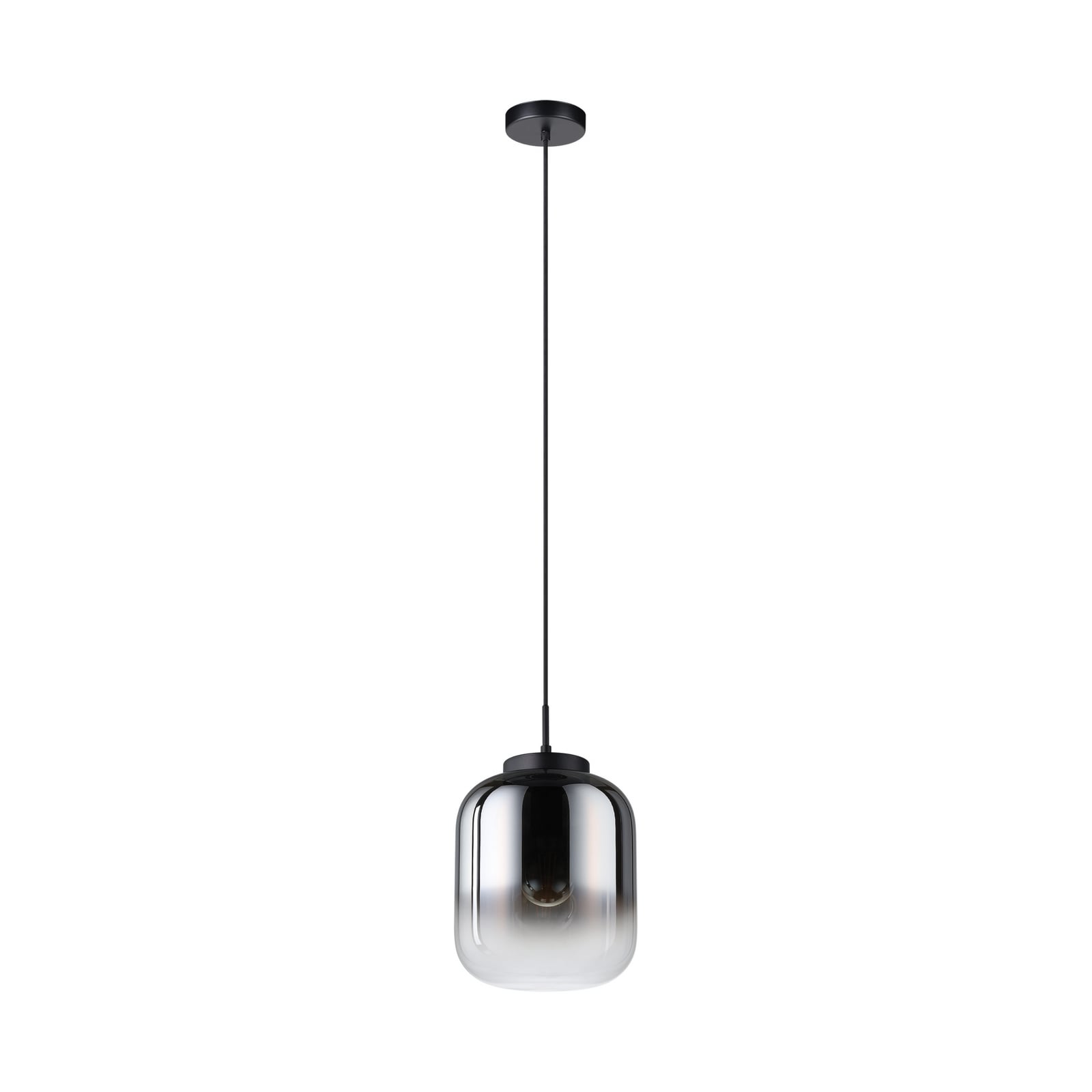 Bulciago hanging light, black/clear, Ø 25 cm - Stars of Light
