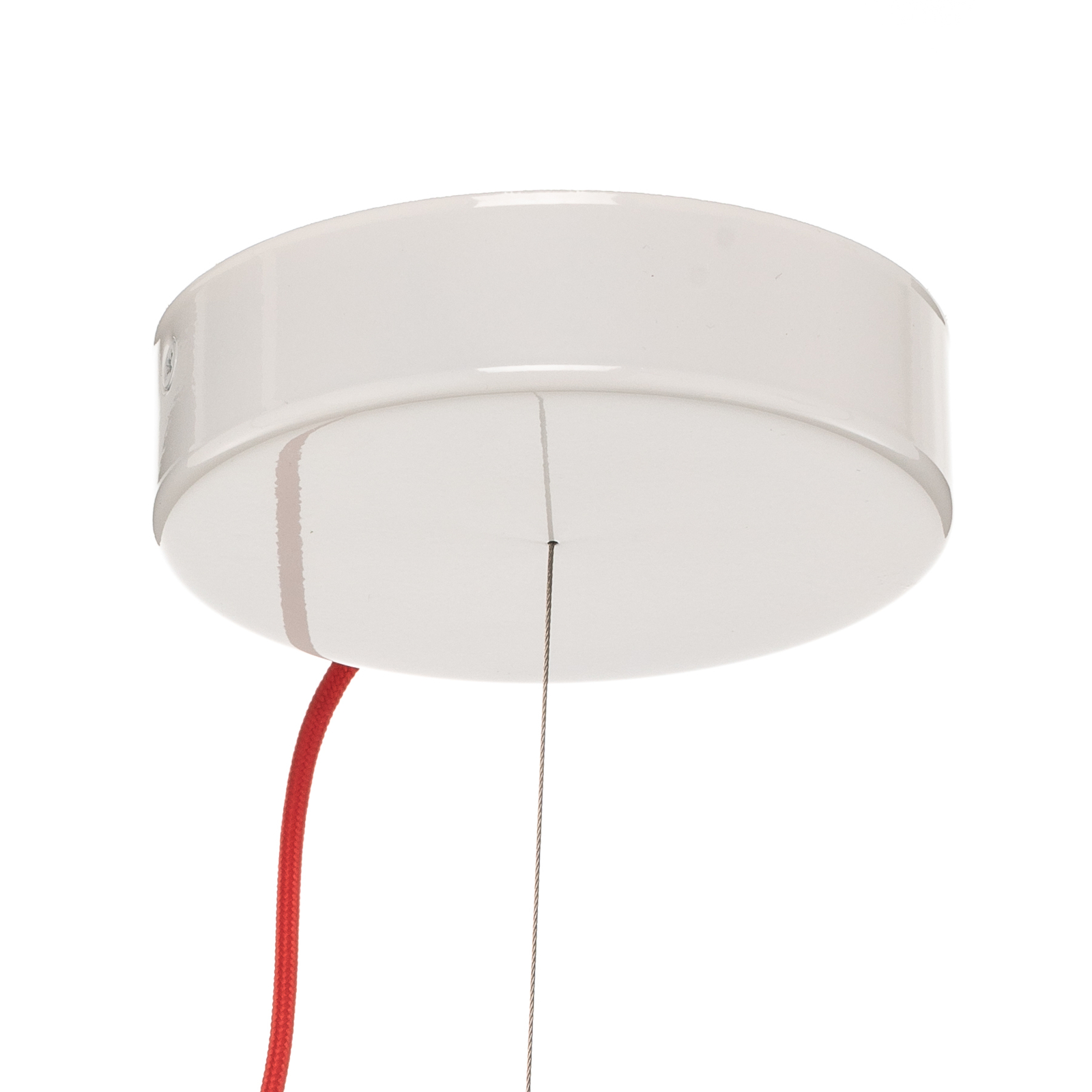 Slamp Veli Foliage hanglamp wit-rood Ø 45cm
