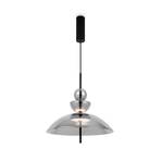 Maytoni LED pendant light Bangkok, Ø 40 cm, smoke grey, glass