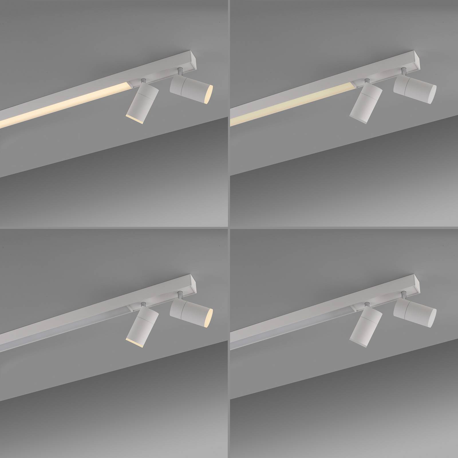 Lampa sufitowa LED PURE Lines, 120 cm, biała, CCT, pilot zdalnego sterowania