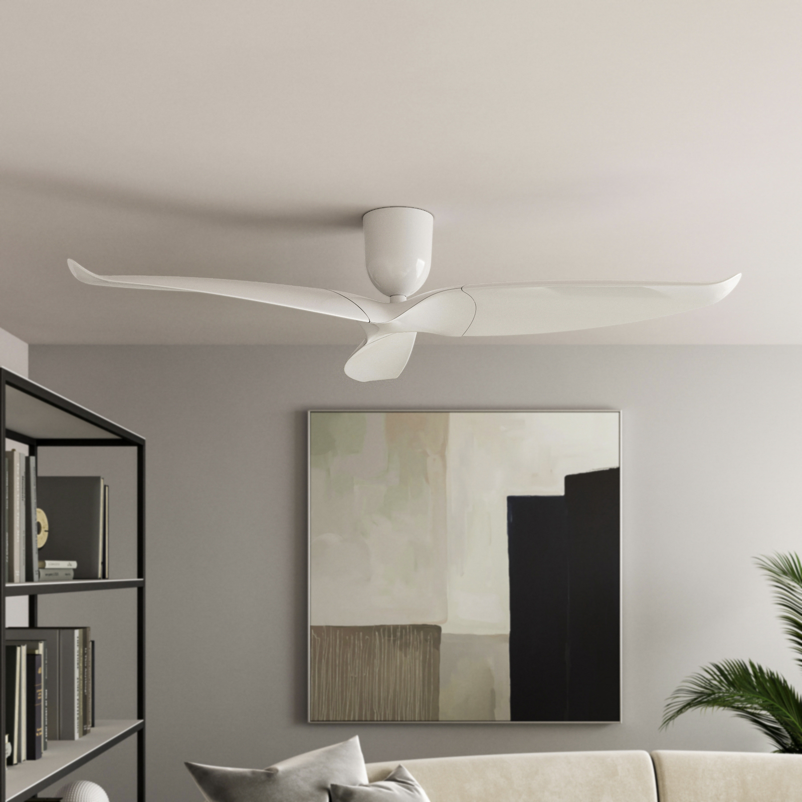 Aeratron AE3+ ceiling fan, 152 cm, white