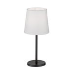 Stolní lampa Rimini, chintz, bílá/černá, E14, 30 cm
