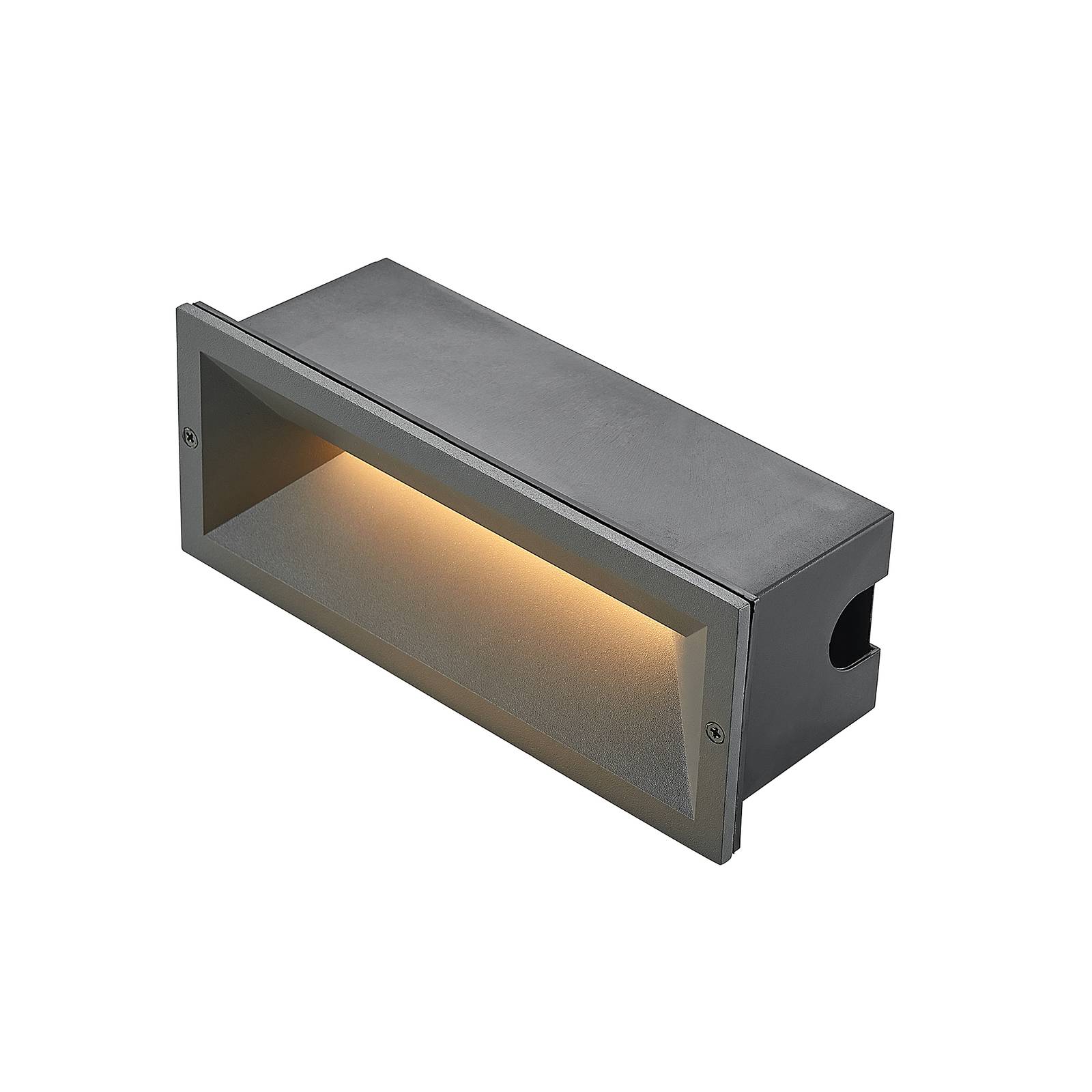 Lucande Jaano LED recessed wall light outdoors - Wall Light Recessed - Recessed Light - Modern - Black
