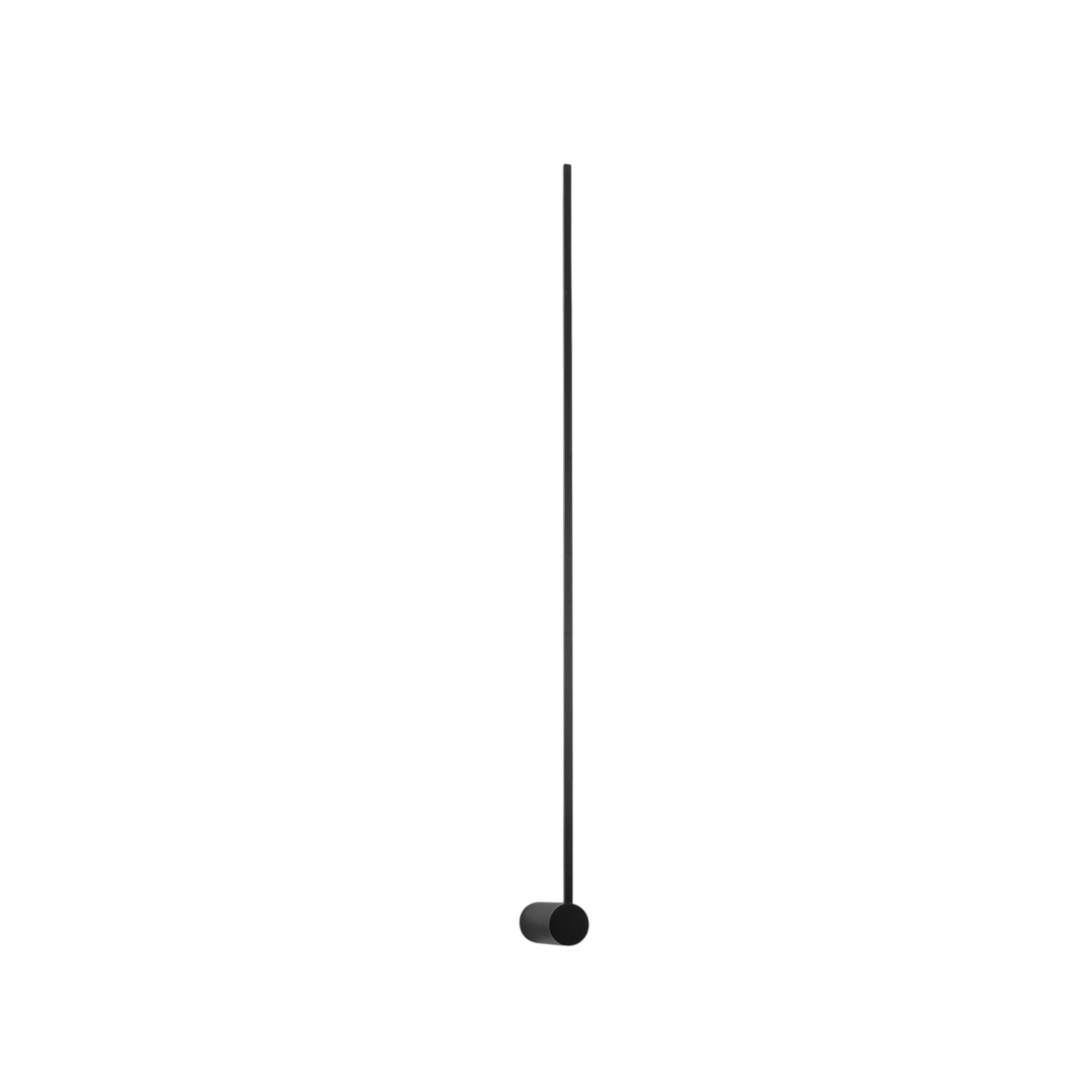 LED-vägglampa Arm L, 105 cm hög, svart, metall