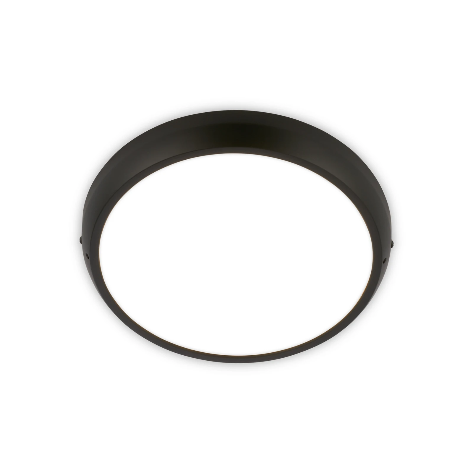 LED-Deckenleuchte Navaro, schwarz/weiß, Ø 28 cm, 4.000 K