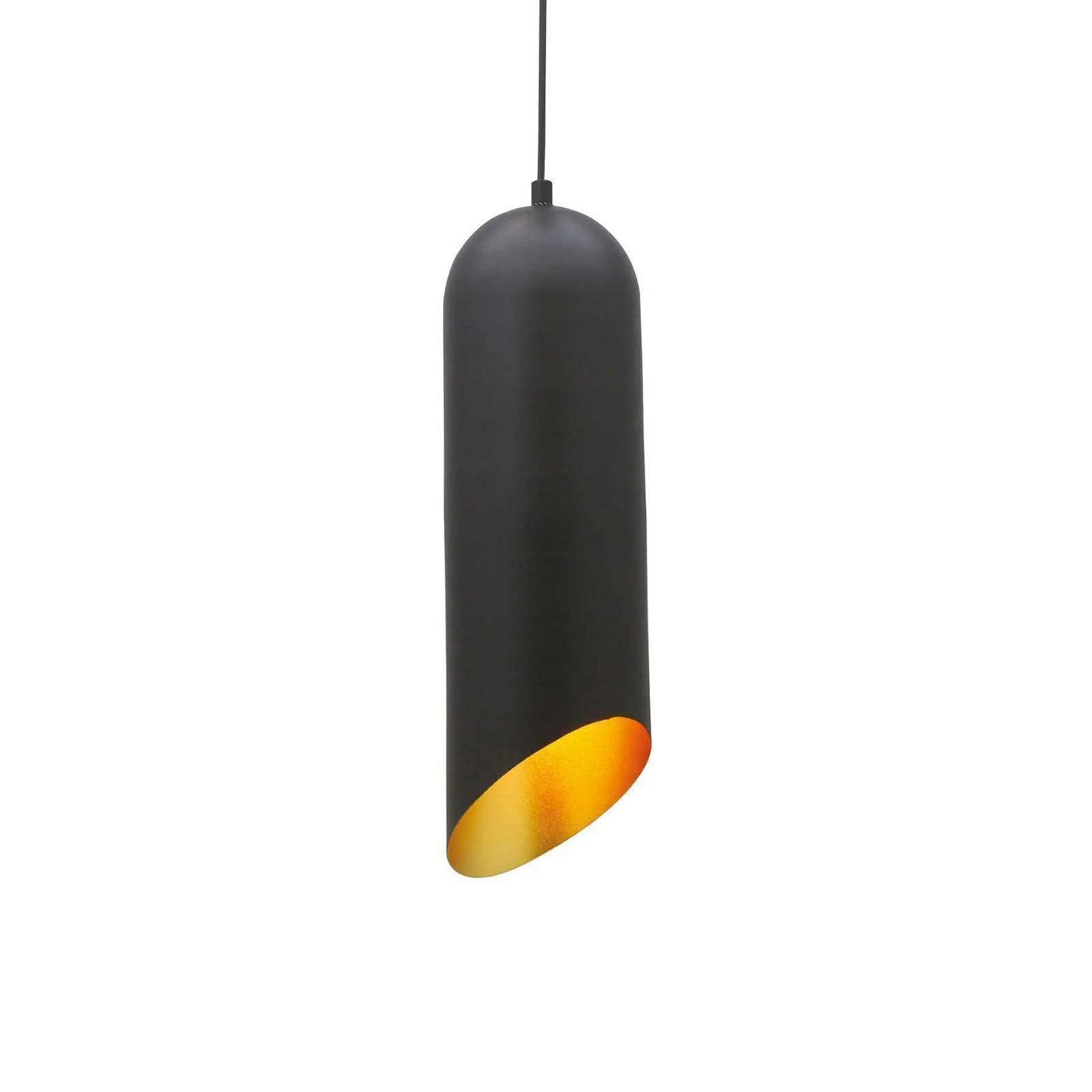 Hängeleuchte Kerina, schwarz, Ø 12 cm, Metall, E27